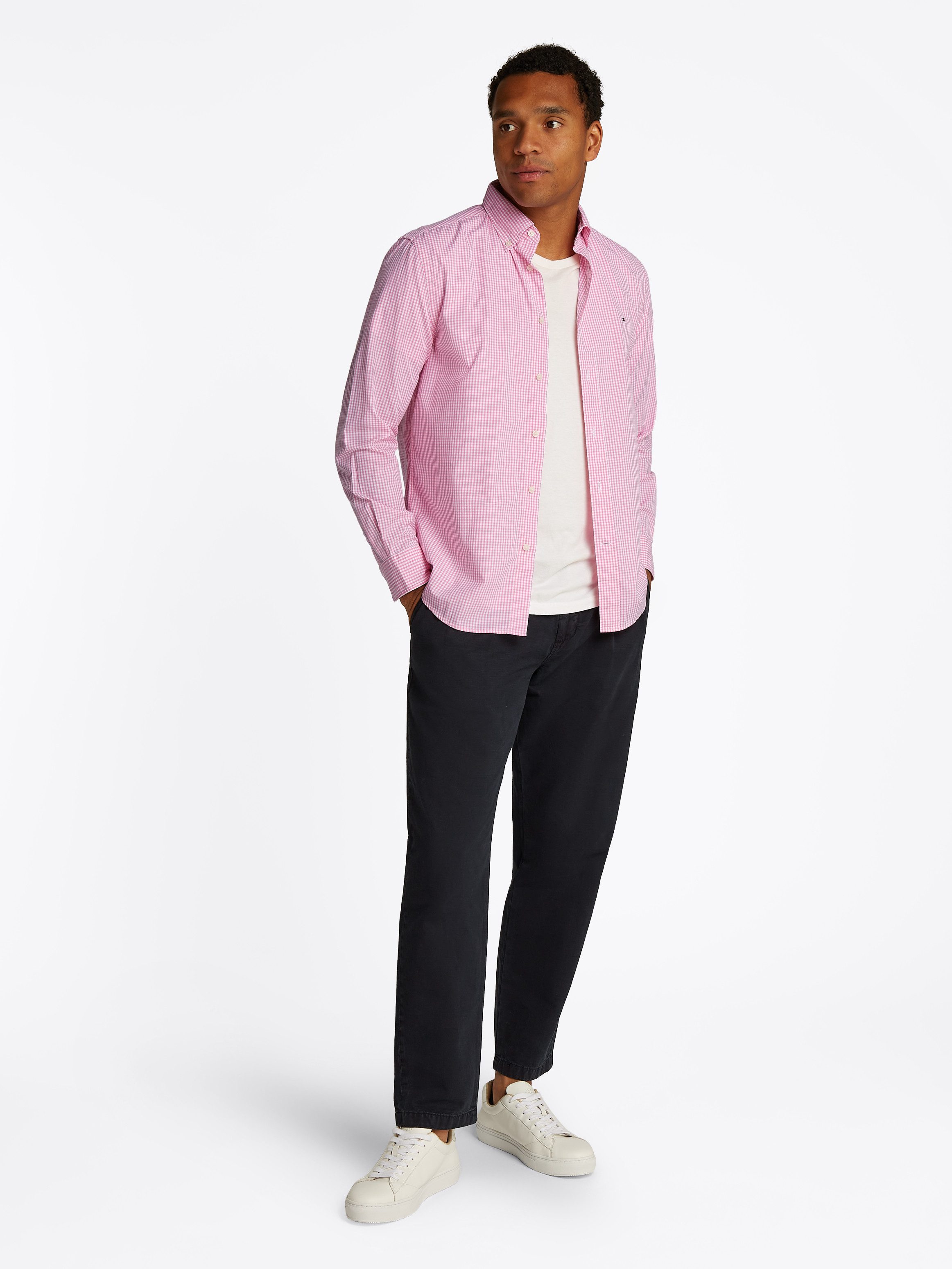 Tommy Hilfiger Businessoverhemd FLEX POPLIN GINGHAM RF SHIRT