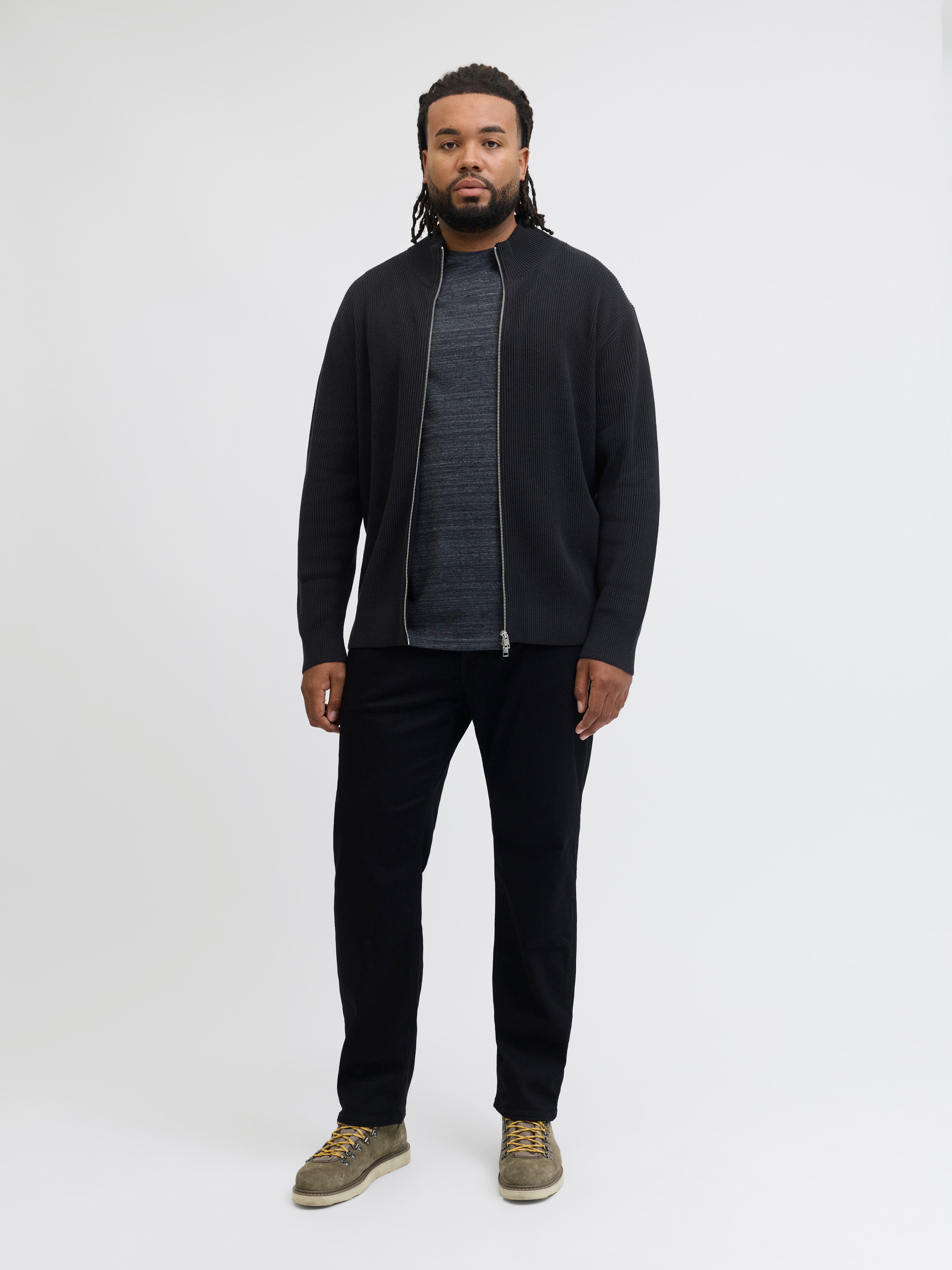 Jack & Jones PlusSize Vest JJEPERFECT KNIT ZIP CARDIGAN NOOS PLS