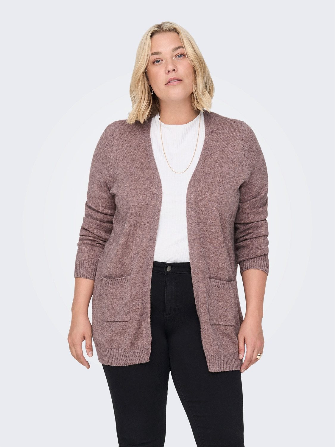 ONLY CARMAKOMA Vest CARESLY L/S OPEN CARDIGAN NOOS KNT