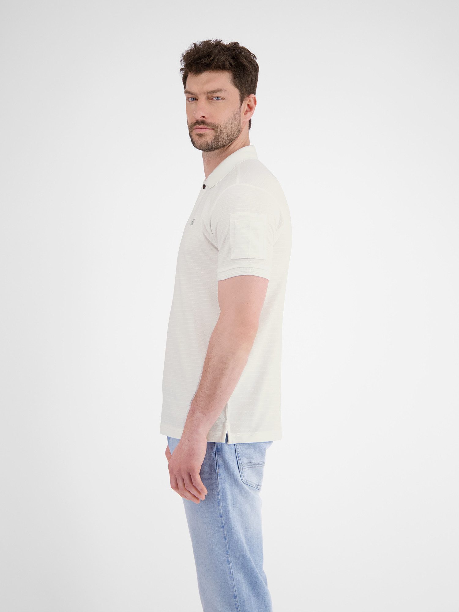 Lerros Poloshirt LERROS heren poloshirt, tonal gestreept