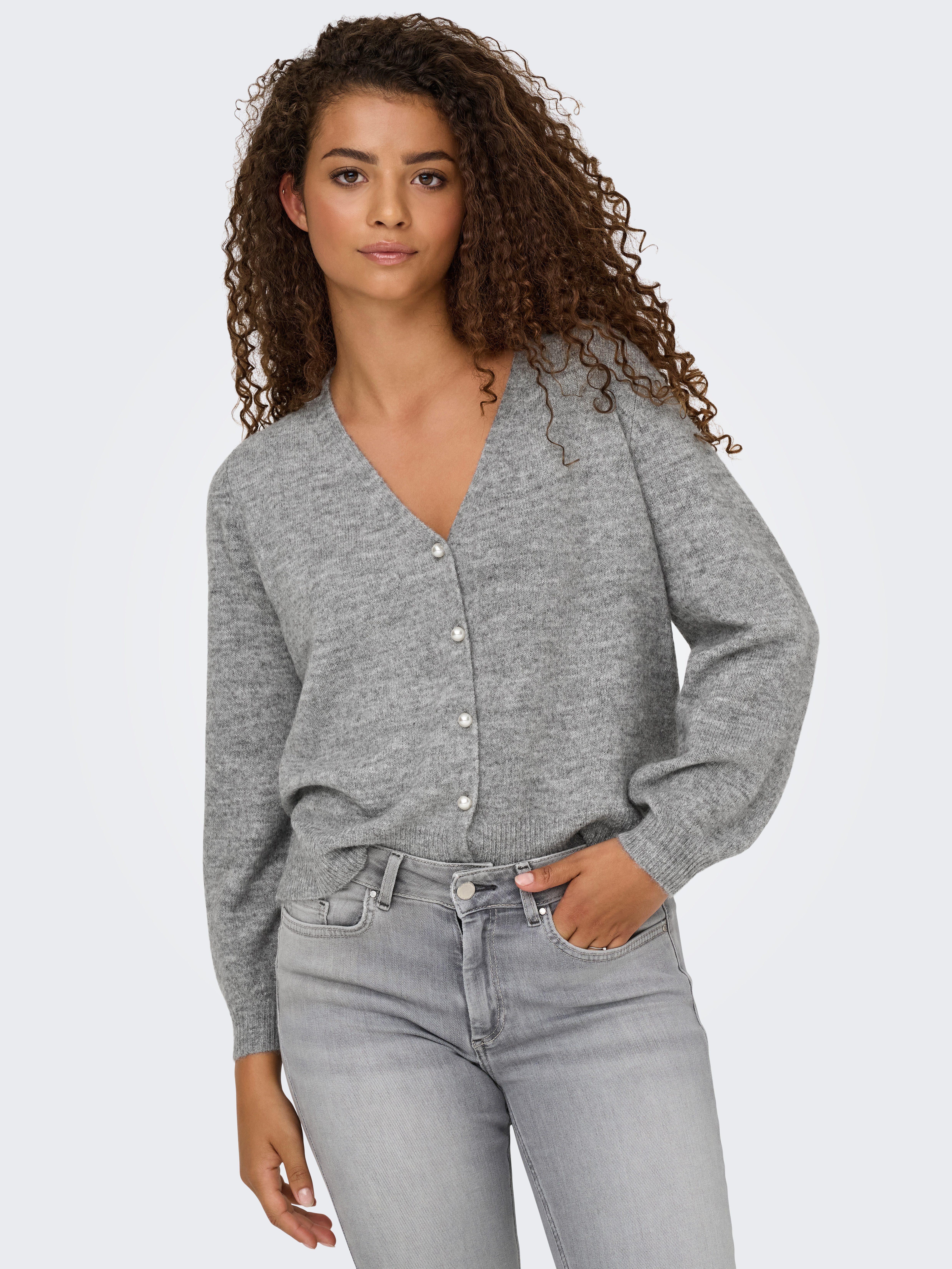Only Vest ONLADELE LS LACE MIX REVERS CARDI CC KNT
