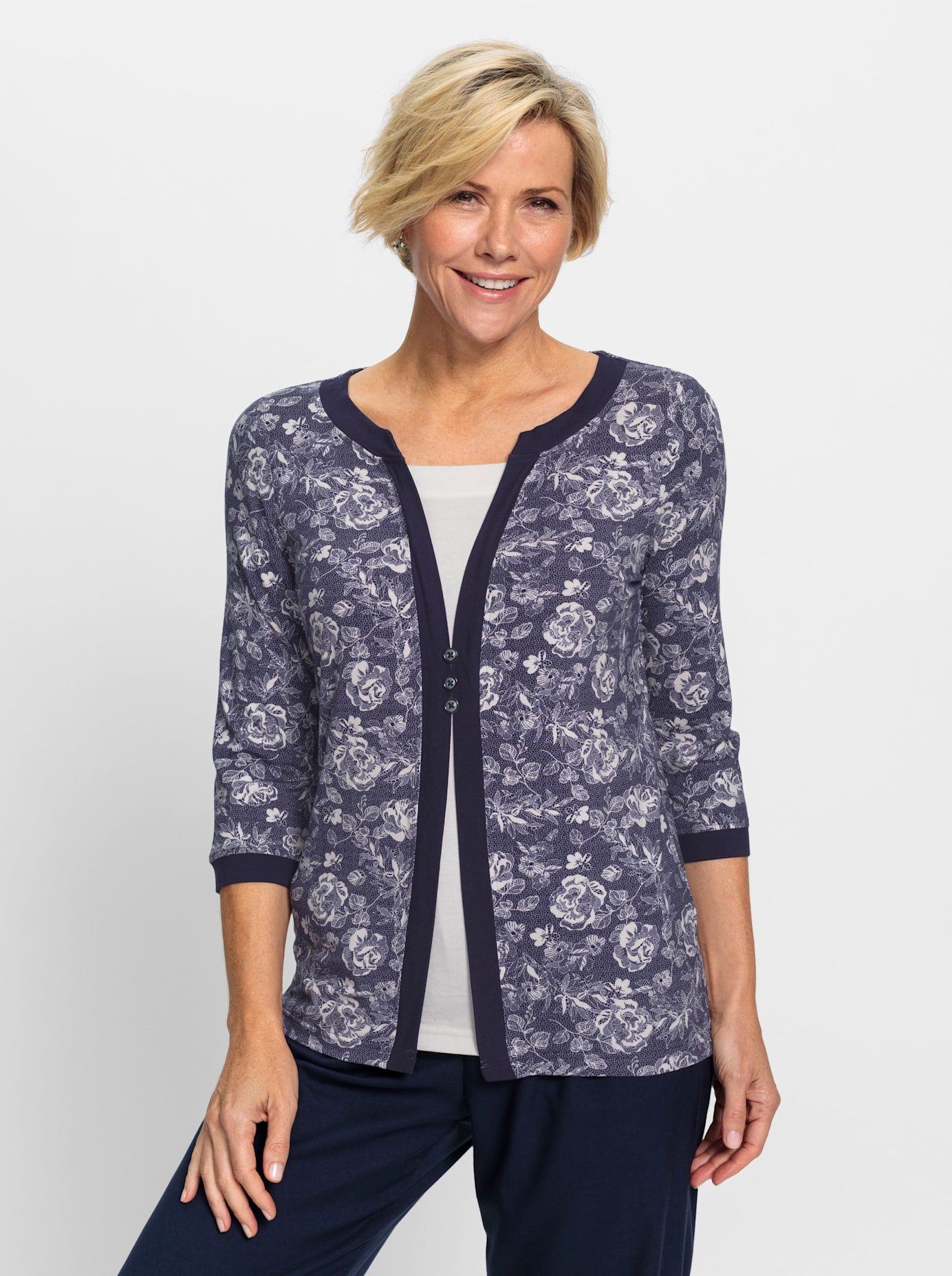Classic 2-in-1-shirt Shirt 2-in-1 (1-delig)