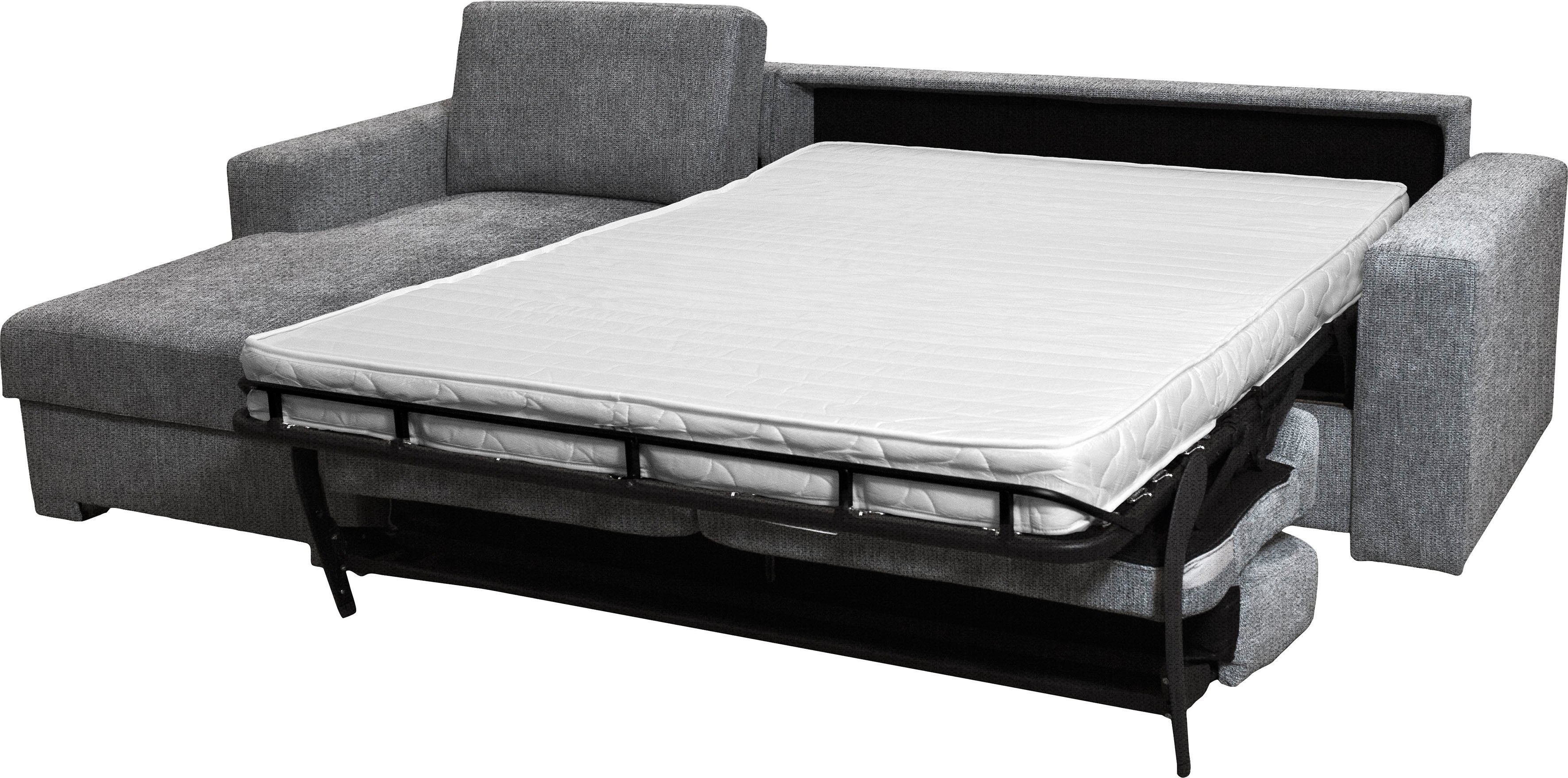 Home affaire Hoekbank Roma "L" slaapfunctie, met ondervering Matras hoogte 14 cm, ligmaat ca 163x198 cm, L-vorm