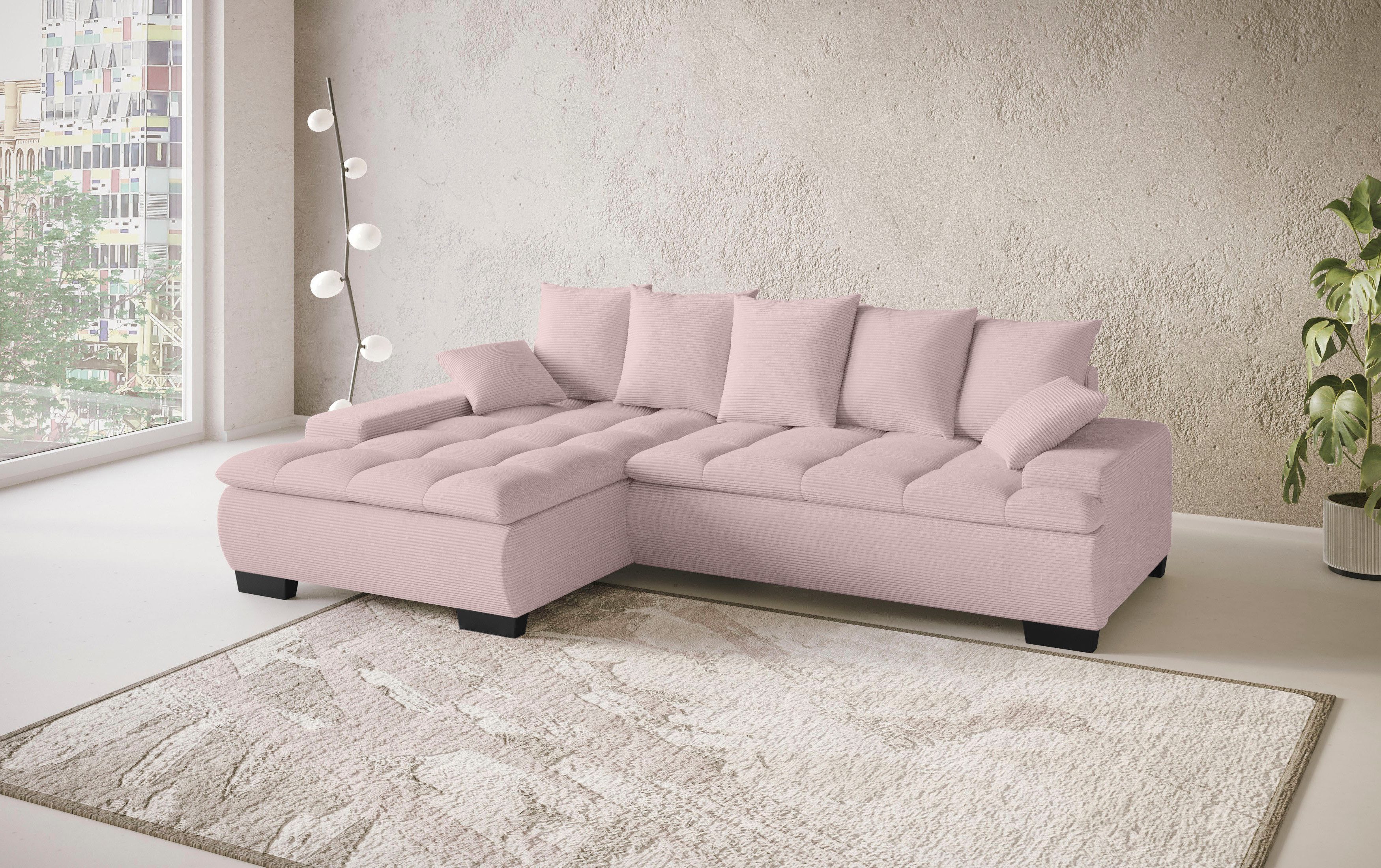 Mr. Couch Hoekbank Haiti II, L-vorm Optioneel met koudschuim, bed, bedlade