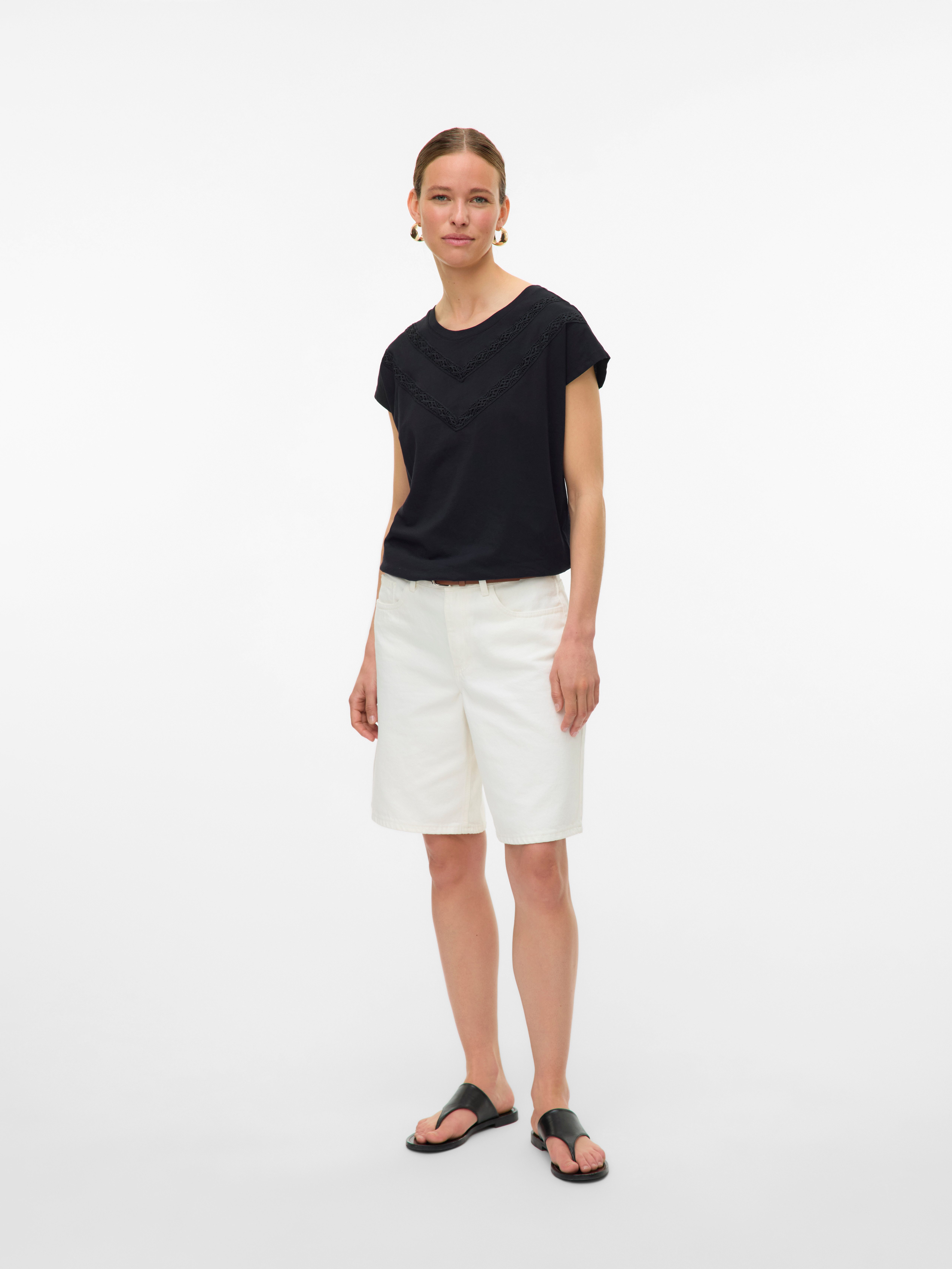 Vero Moda Shirt met korte mouwen VMPANNA AVA SS TOP JRS