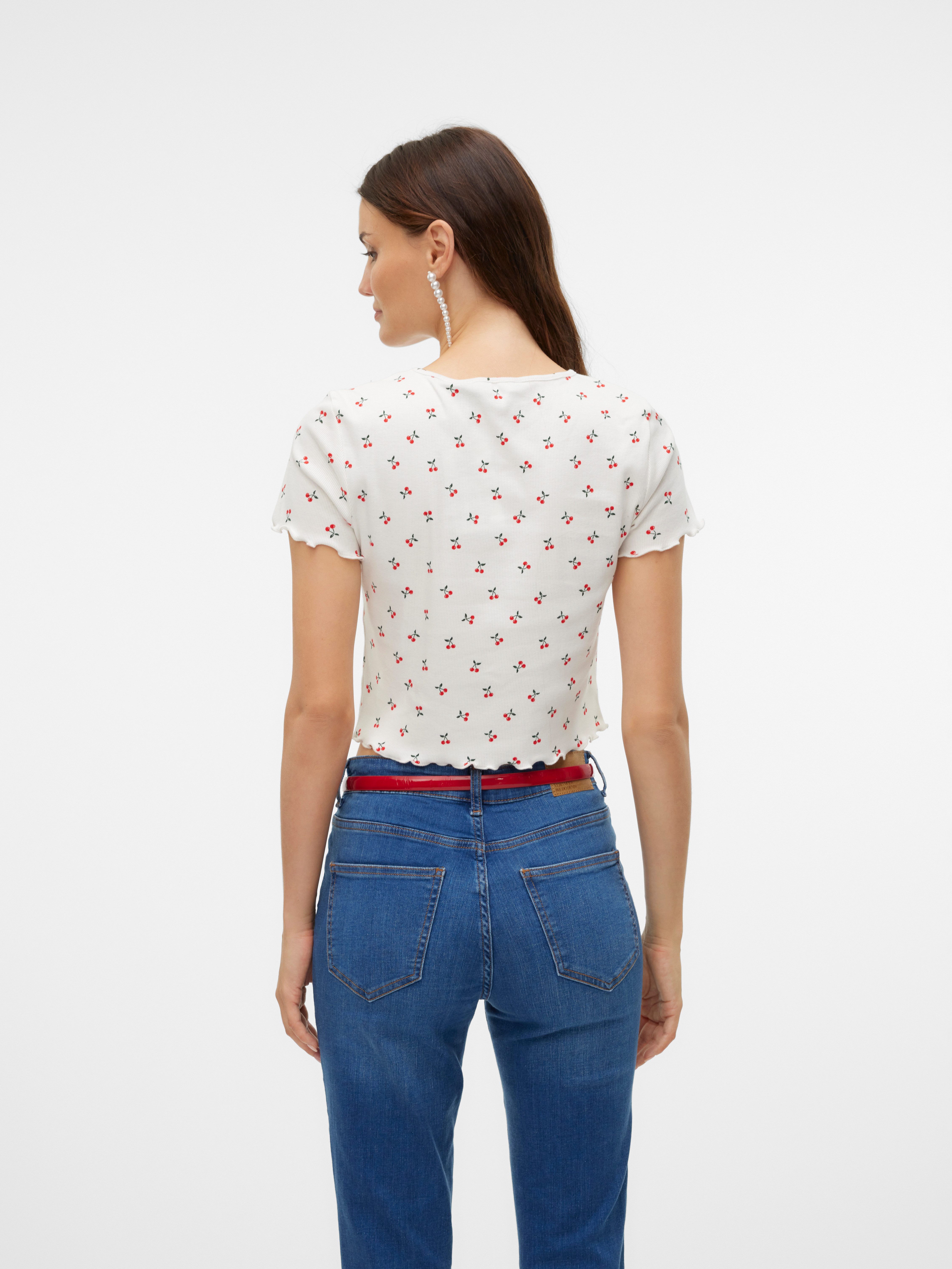 Vero Moda Shirt met korte mouwen VMHARRY SS O-NECK TOP JRS NOOS
