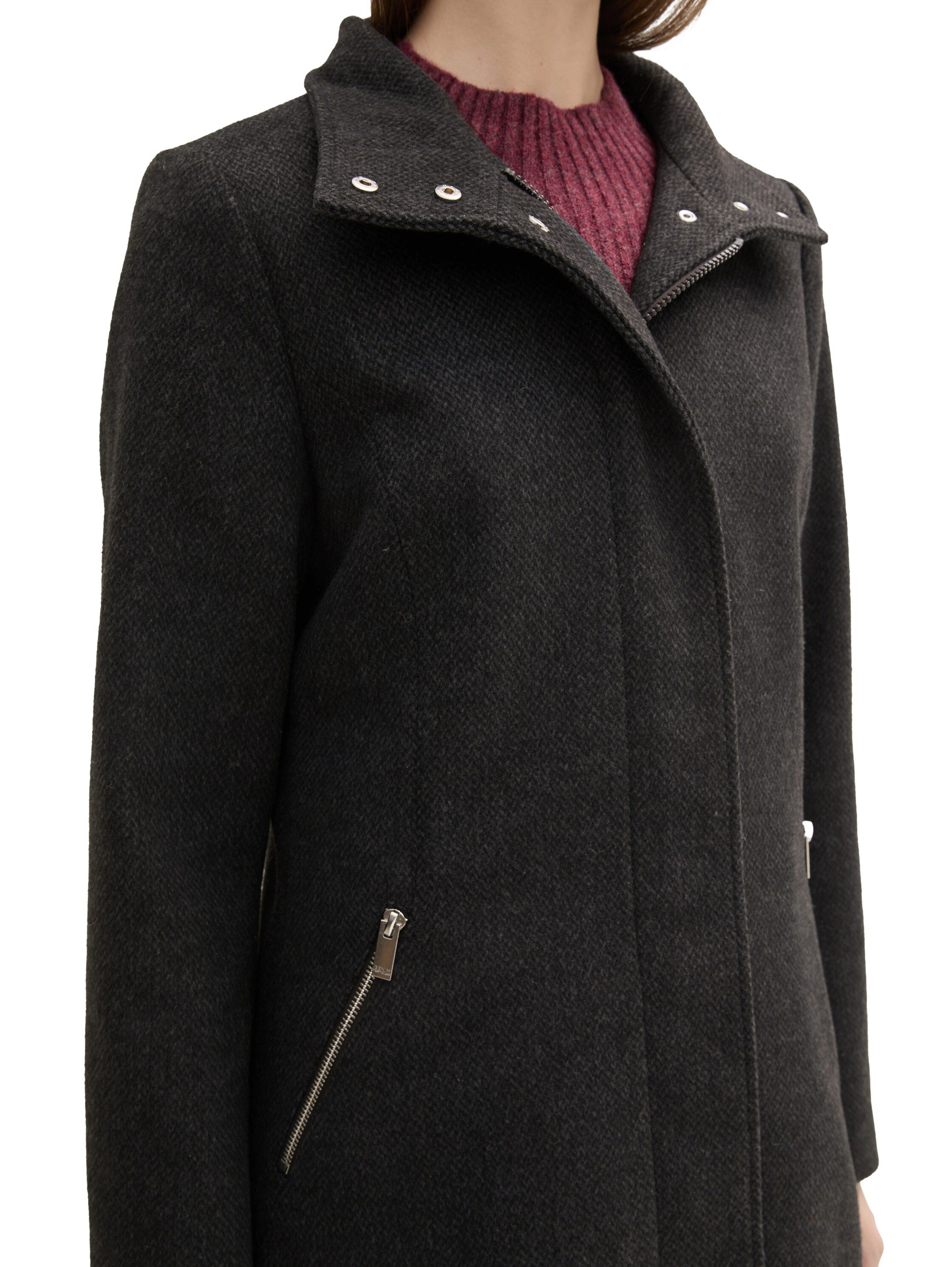 Tom Tailor Denim Korte jas met visgraatpatroon
