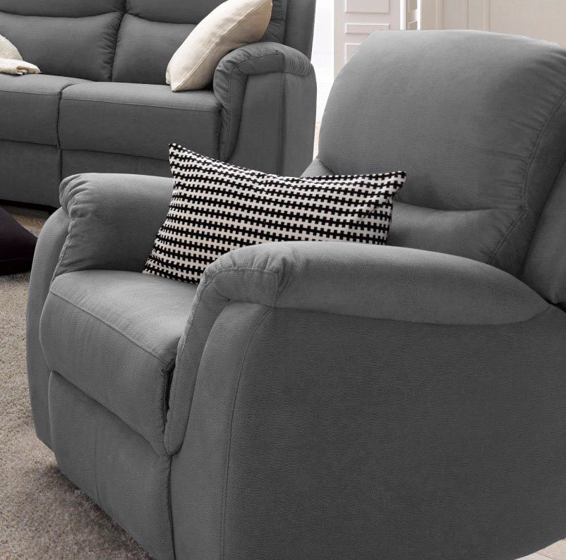 ATLANTIC home collection Relaxfauteuil Diana met relaxfunctie en binnenvering, hoge belastbaarheid