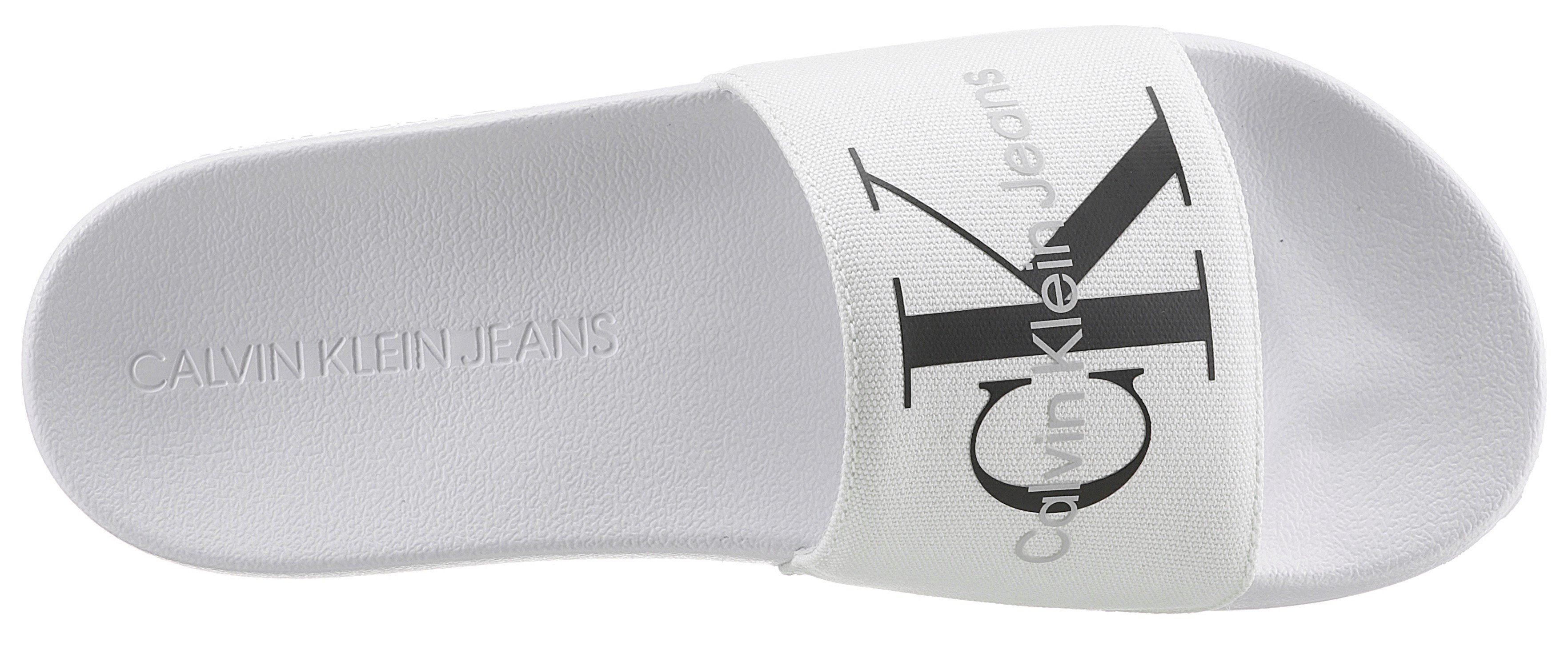 Calvin Klein Slippers FARGOS zomerschoen, slippers, badschoen, met opvallend logo, e-breedte