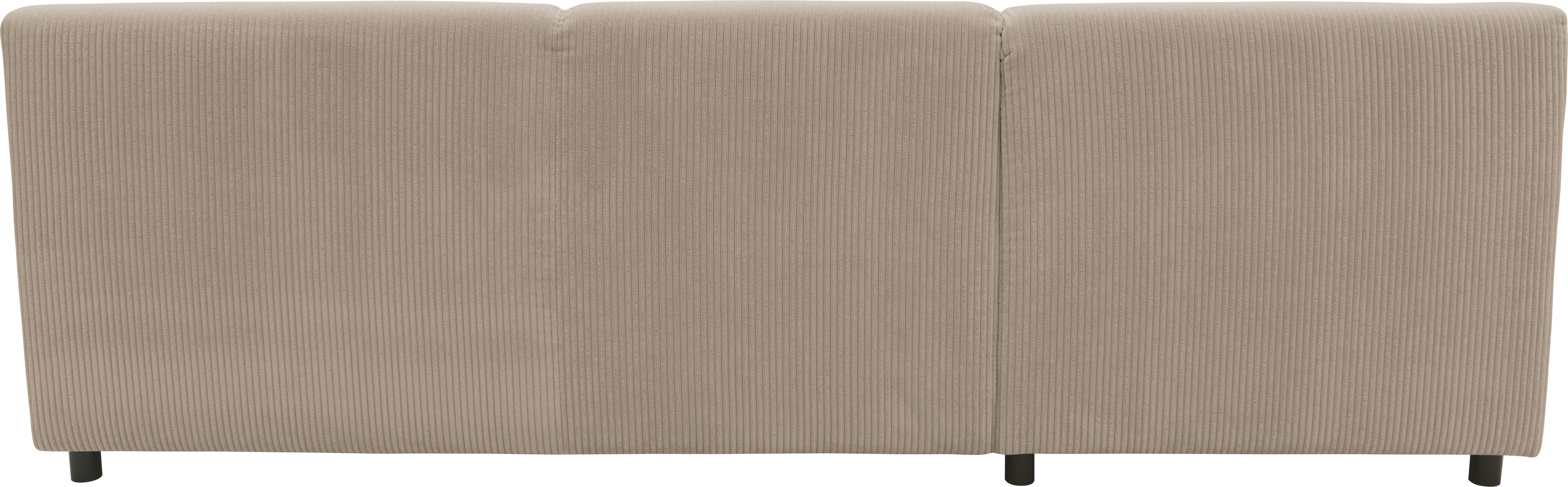 INOSIGN Hoekbank Turah 2, L-vorm, in Cord en waterafstotende microvezel, Vering B/D/H: 241/146/79 cm, incl. sierkussen, optioneel met bedfunctie
