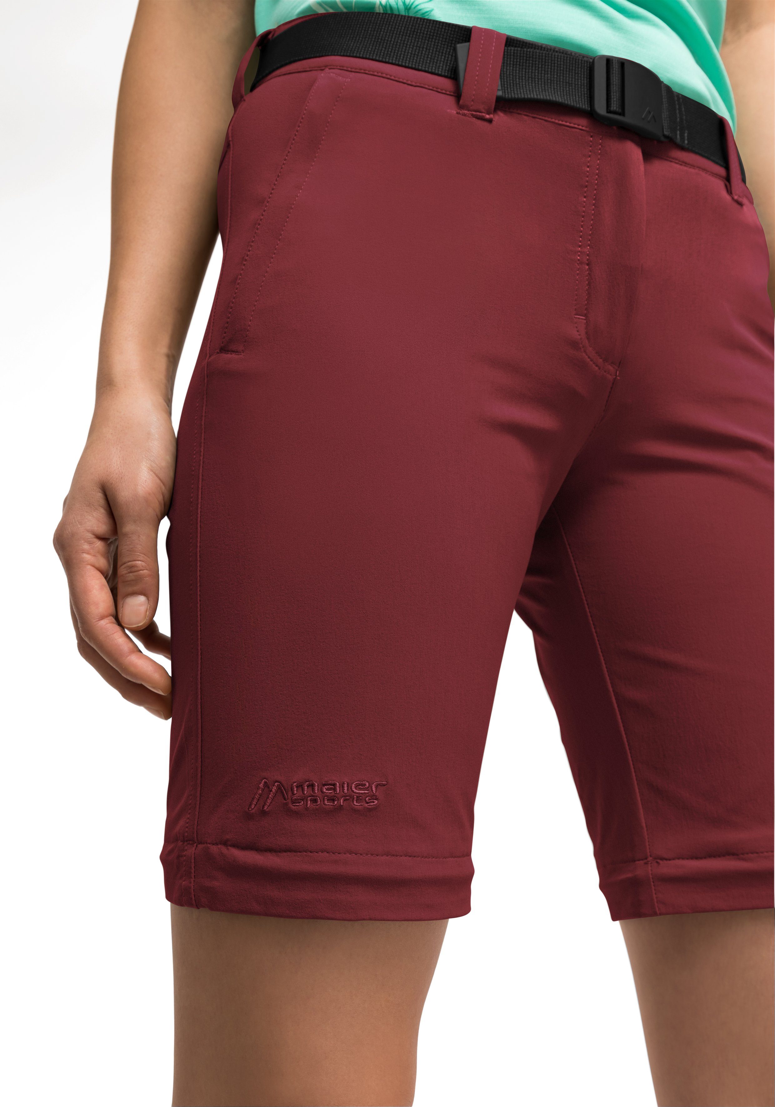 Maier Sports Functionele broek Nata 2 Dames wandelbroek, afritsbare outdoorbroek, 3 zakken, regular fit