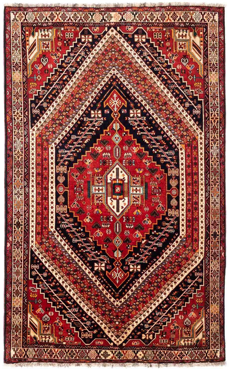 morgenland Wollen kleed Ghashghai medaillon 270 x 152 cm Uniek exemplaar met certificaat