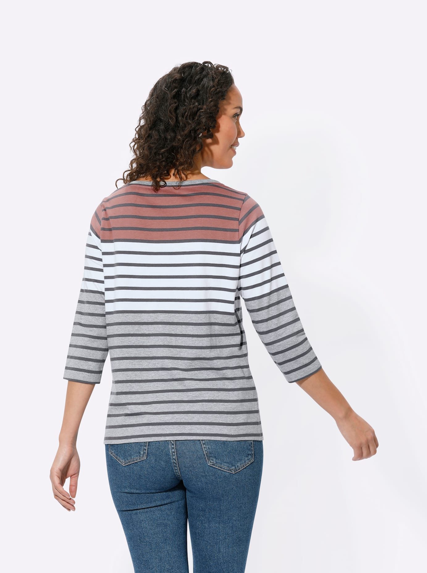 Casual Looks Shirt met 3/4 mouwen Shirt (1-delig)