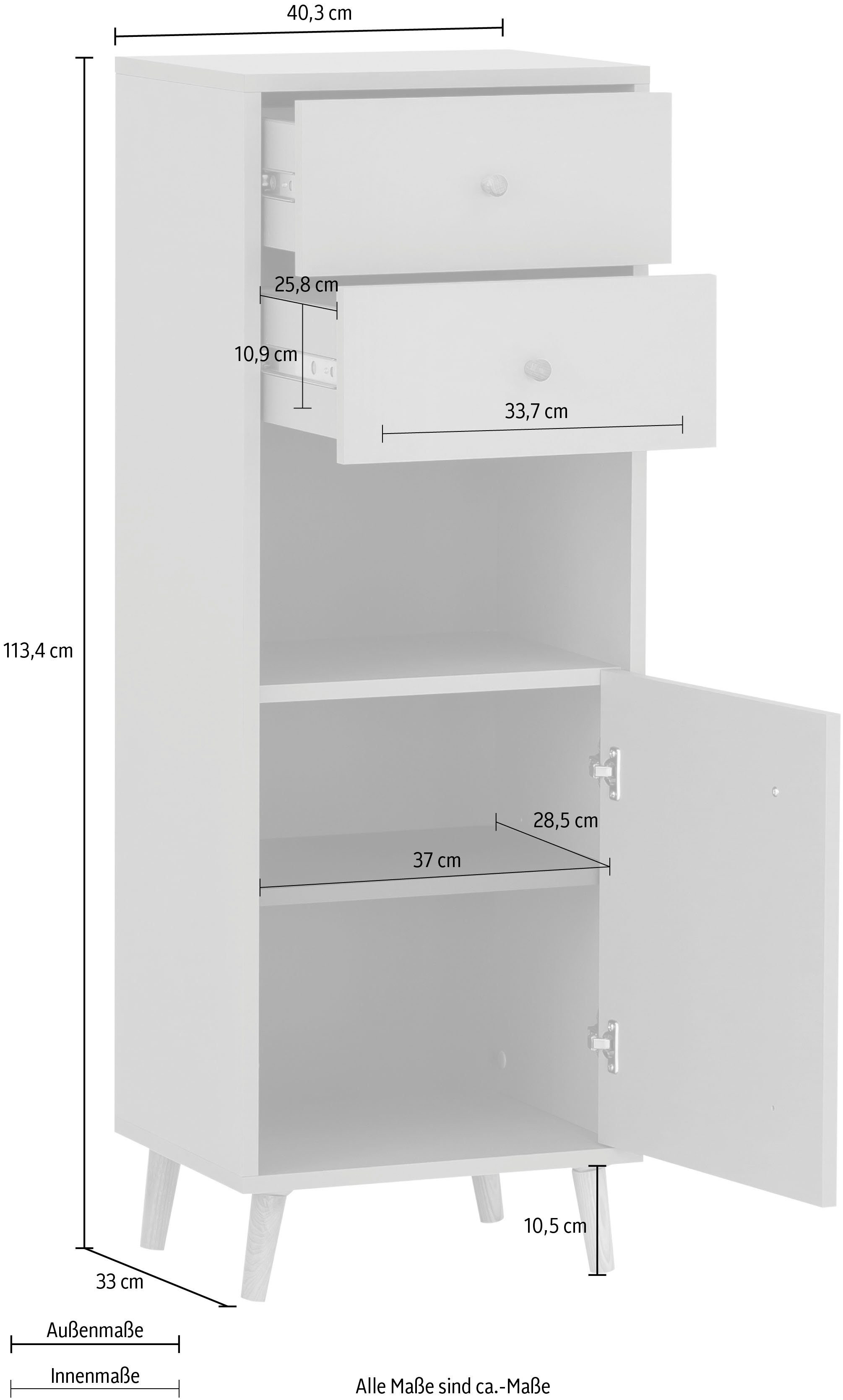 Schildmeyer Halfhoge kast BJARNE Breedte 40,3 cm