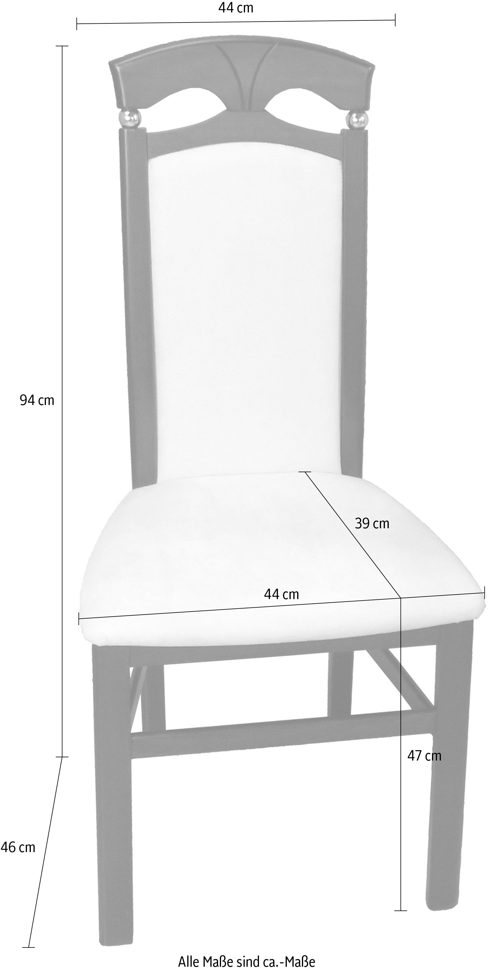 HOFMANN LIVING AND MORE Eethoek 3-delig eethoek Stoelen voorgemonteerd (voordeelset, 3-delig)