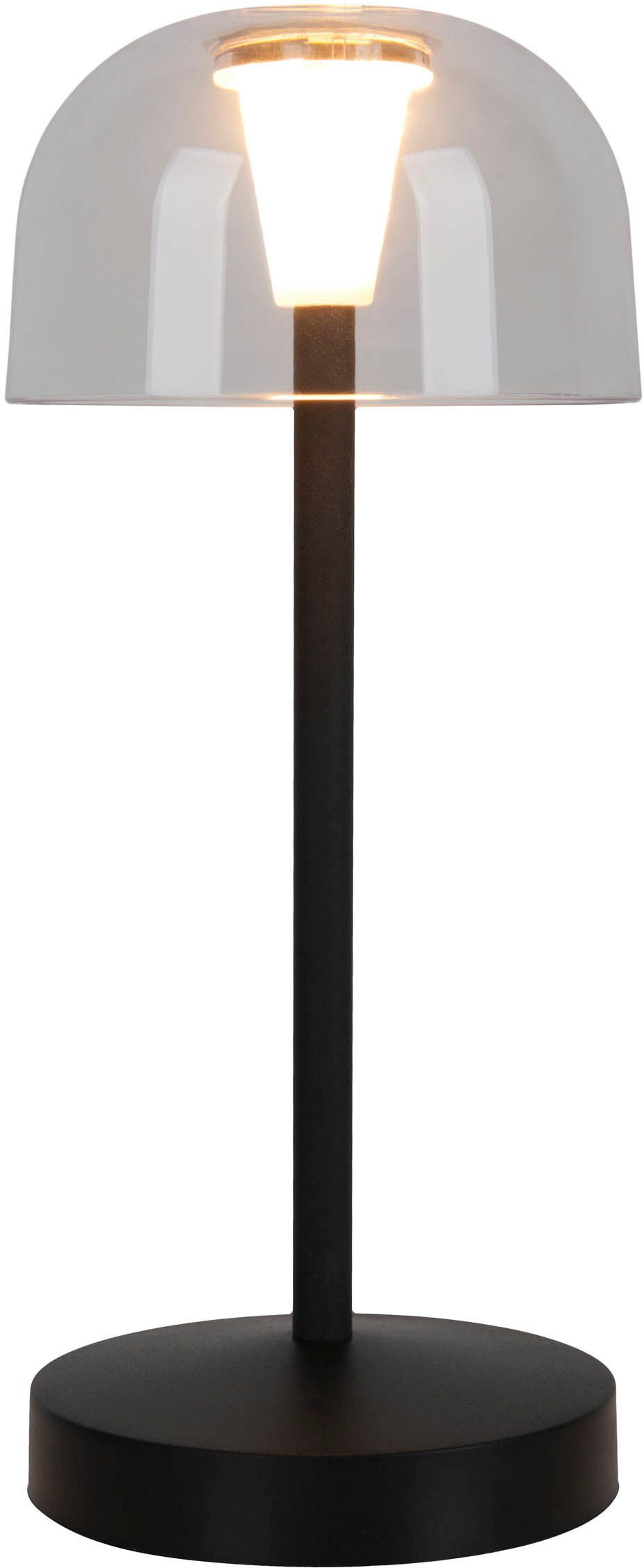 näve Led-tafellamp Gomba 18,5 cm 2-delig set, oplaadbaar, usb-kabel, geheugenfunctie, traploos dimbaar (2 stuks)