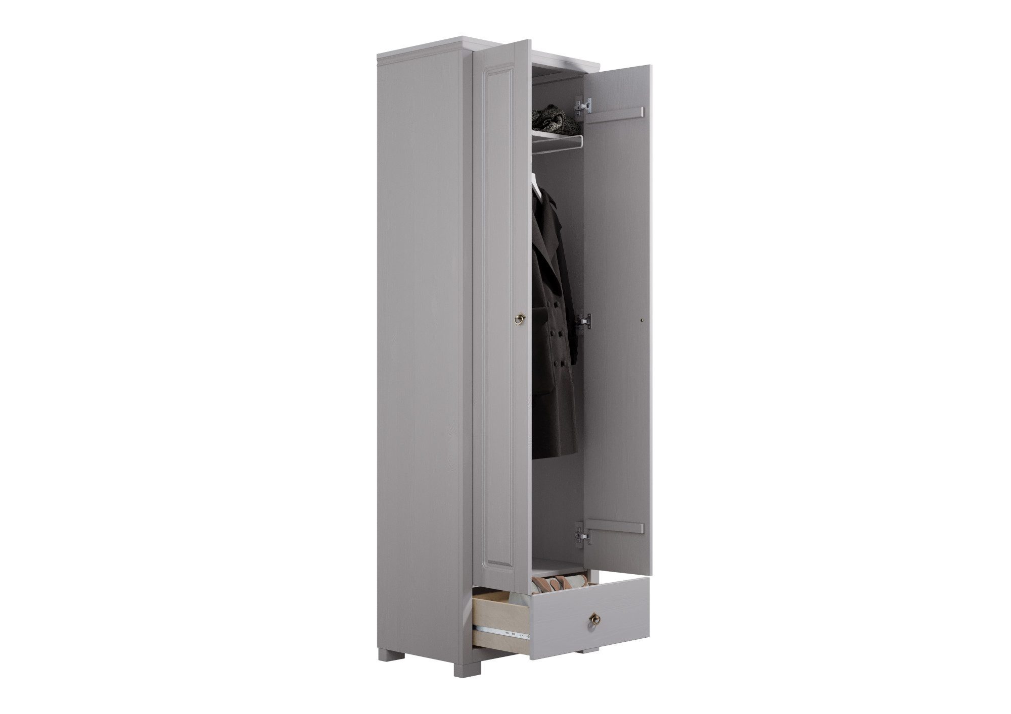 Home affaire Kledingkast Gotland, draaideurkast, garderobe van massief grenen, fsc®-gecertificeerd, hoogte 193 cm