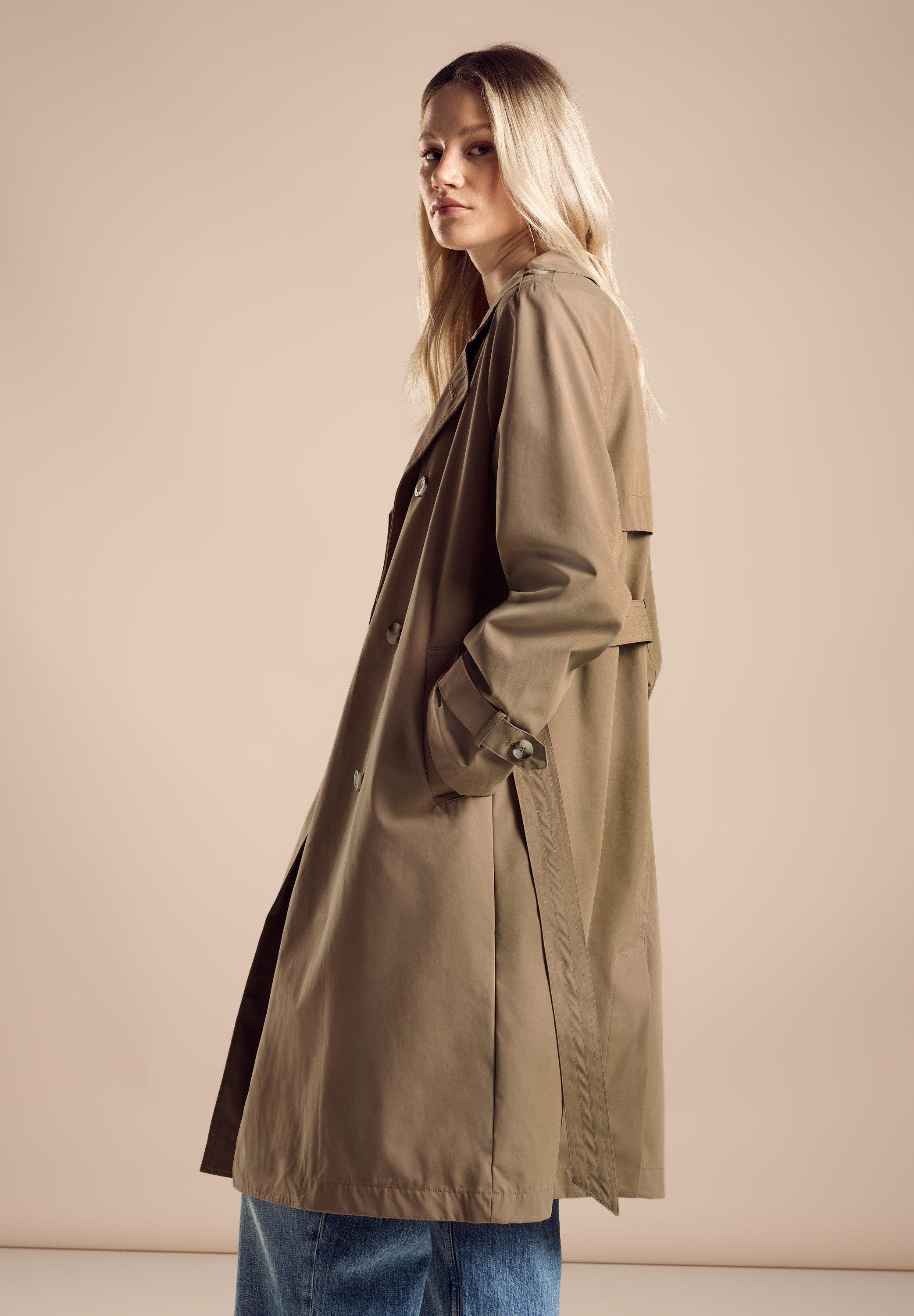 Street One Moderne Trenchcoat Brown Dames