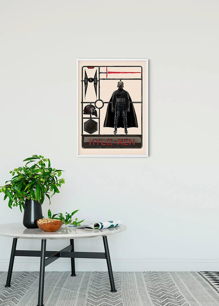 Komar Wanddecoratie Star Wars Toy Kylo Wanddecoratie voor de kinderkamer - zonder lijst (1 stuk)