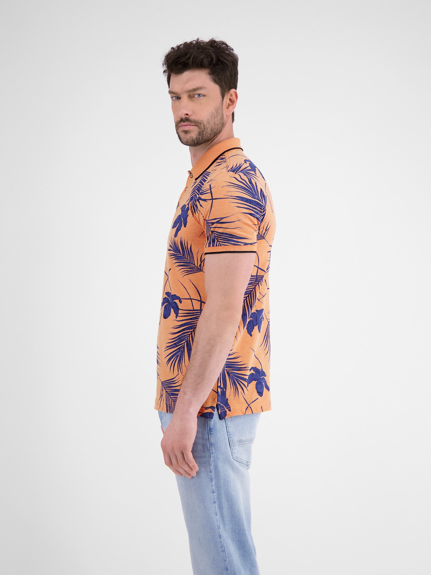 Lerros Poloshirt LERROS modieus poloshirt, zomers gedessineerd