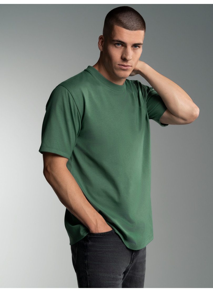 Trigema T-shirt TRIGEMA heavy T-shirt van 100% gerecycled katoen (1-delig)
