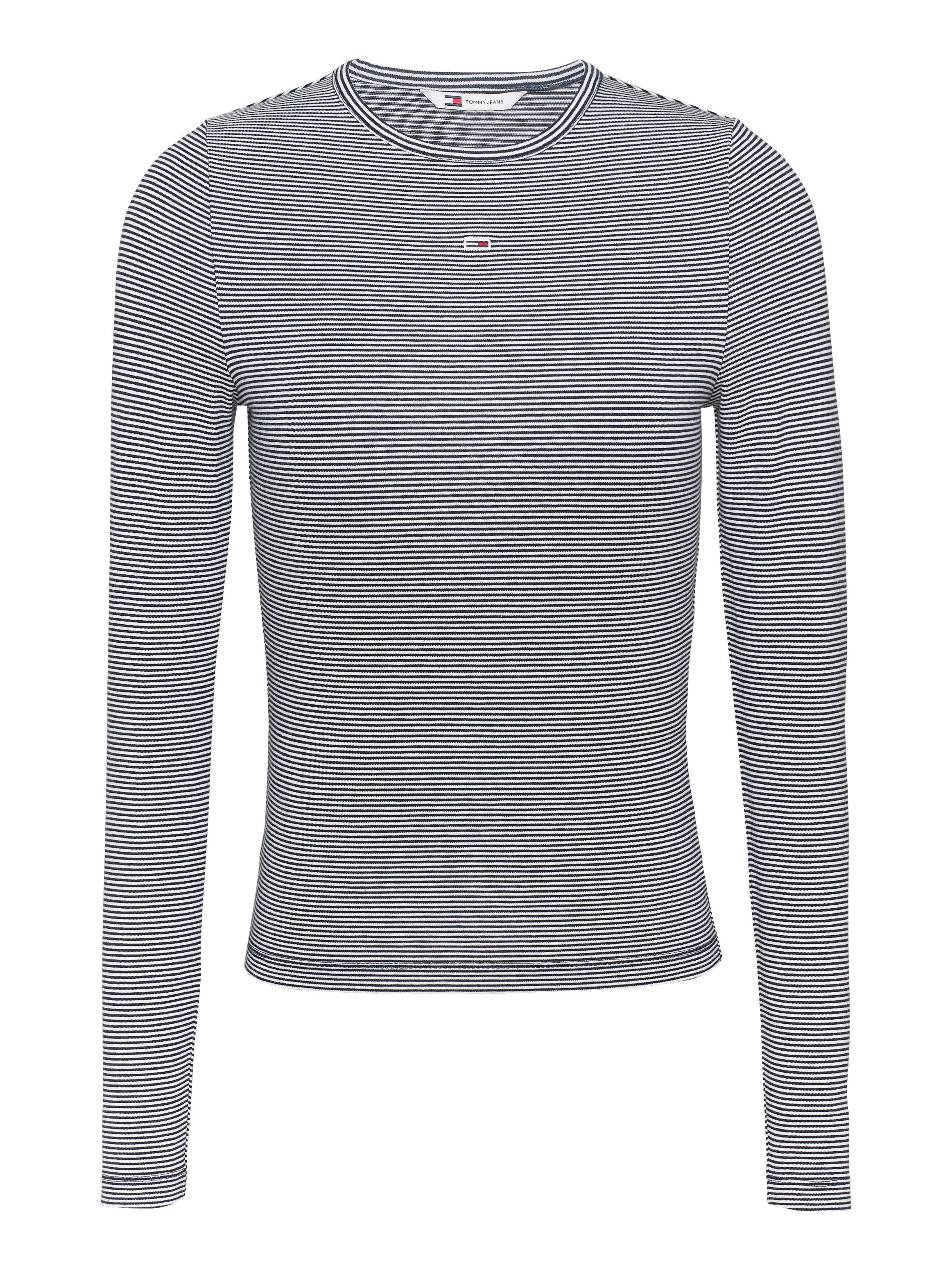 TOMMY JEANS Shirt met lange mouwen TJW SLIM STRIPE ESSENTIAL RIB LS