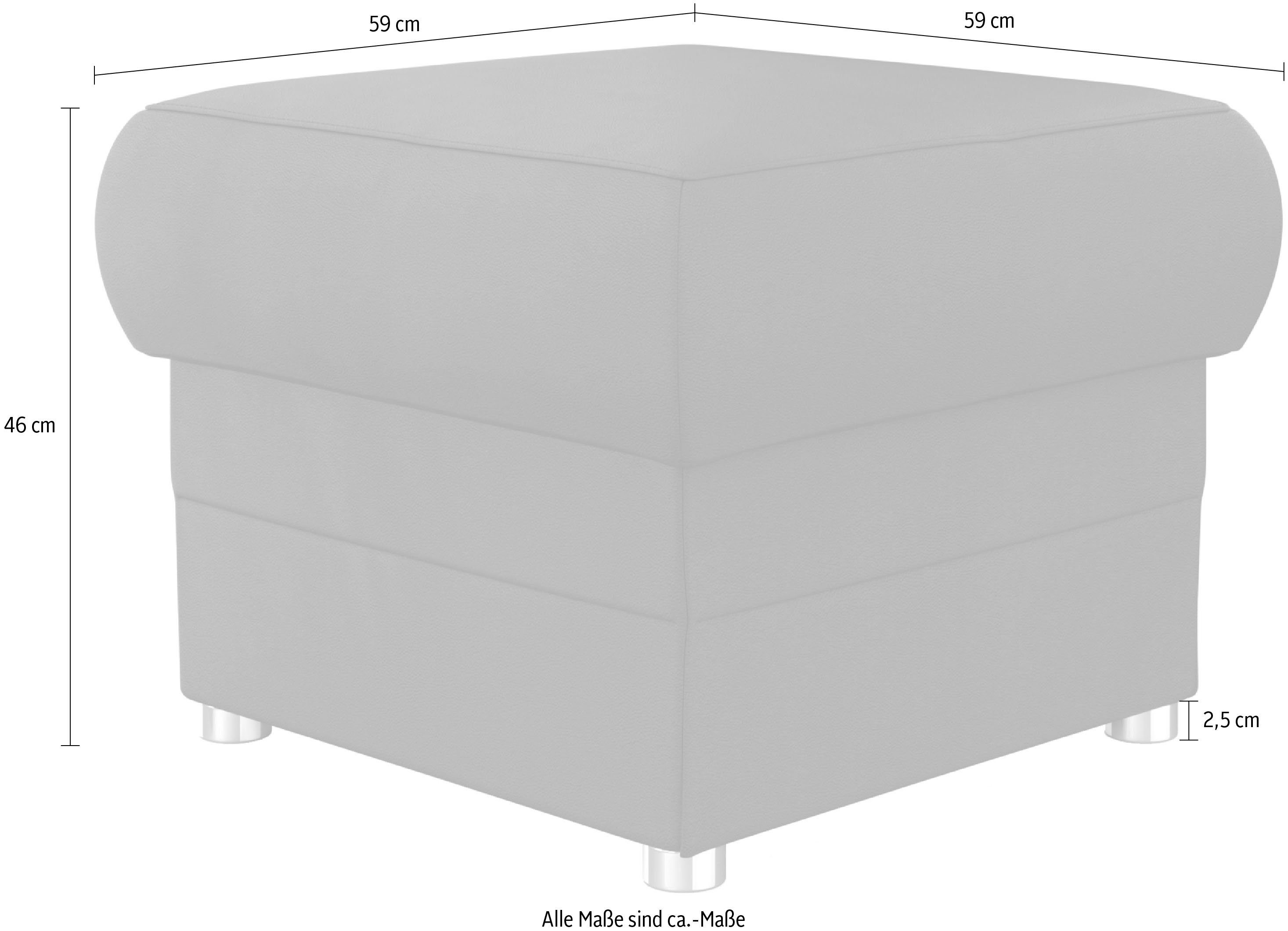 DOMO collection Hocker Pina Bijpassende voetenbank/poef bij de serie