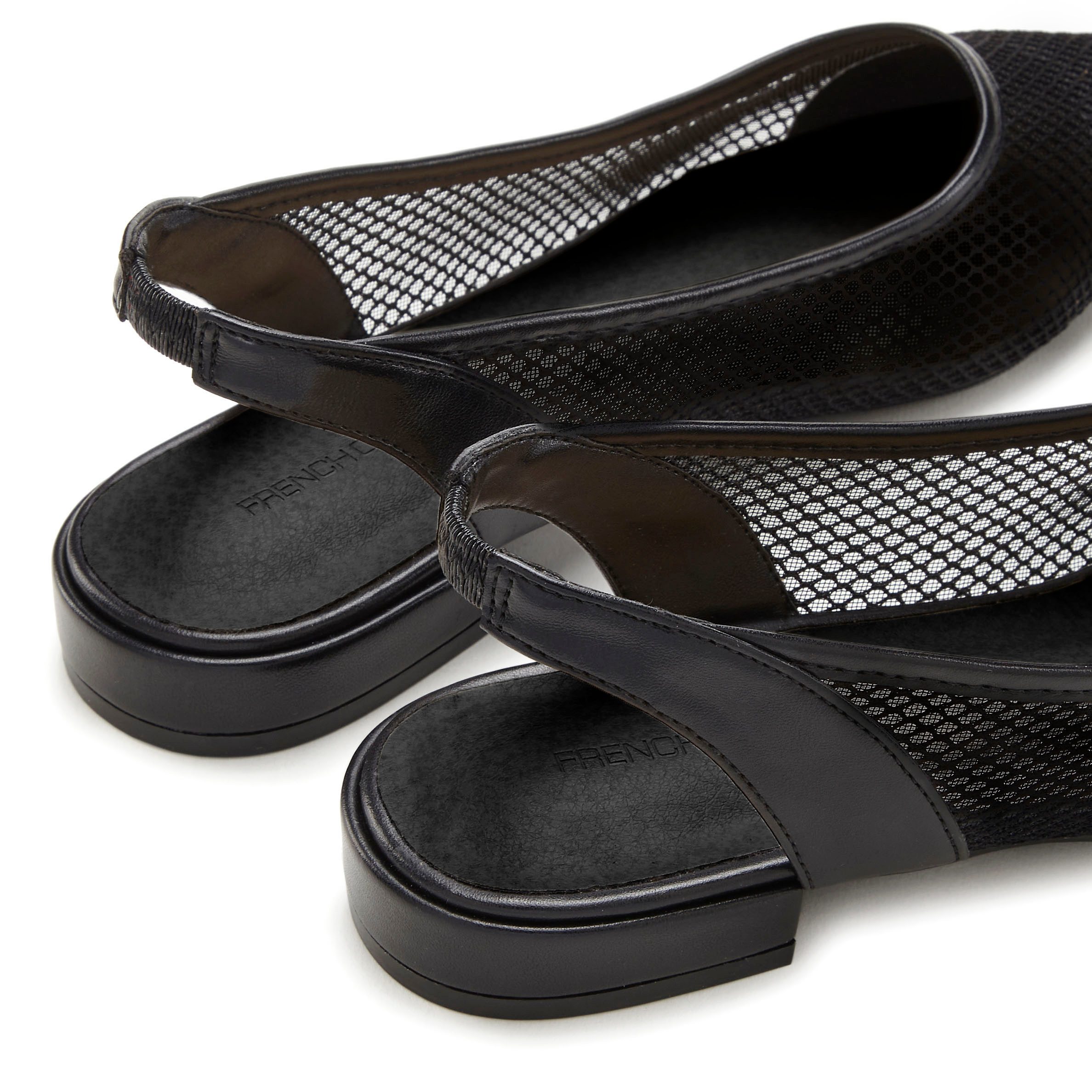 French Connection Ballerina's Slingballerina, riemballerina, lage schoen, instapper, sandaal VEGAN