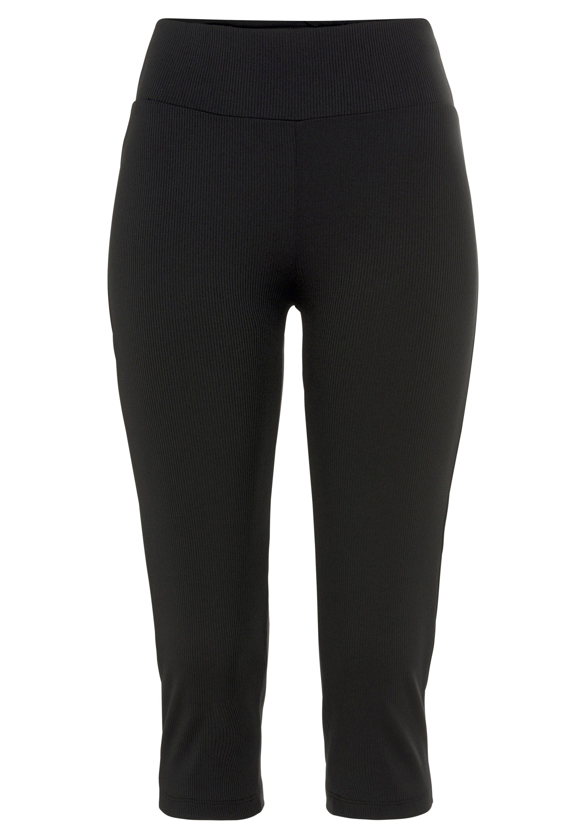 active by Lascana Caprilegging met ribstructuur