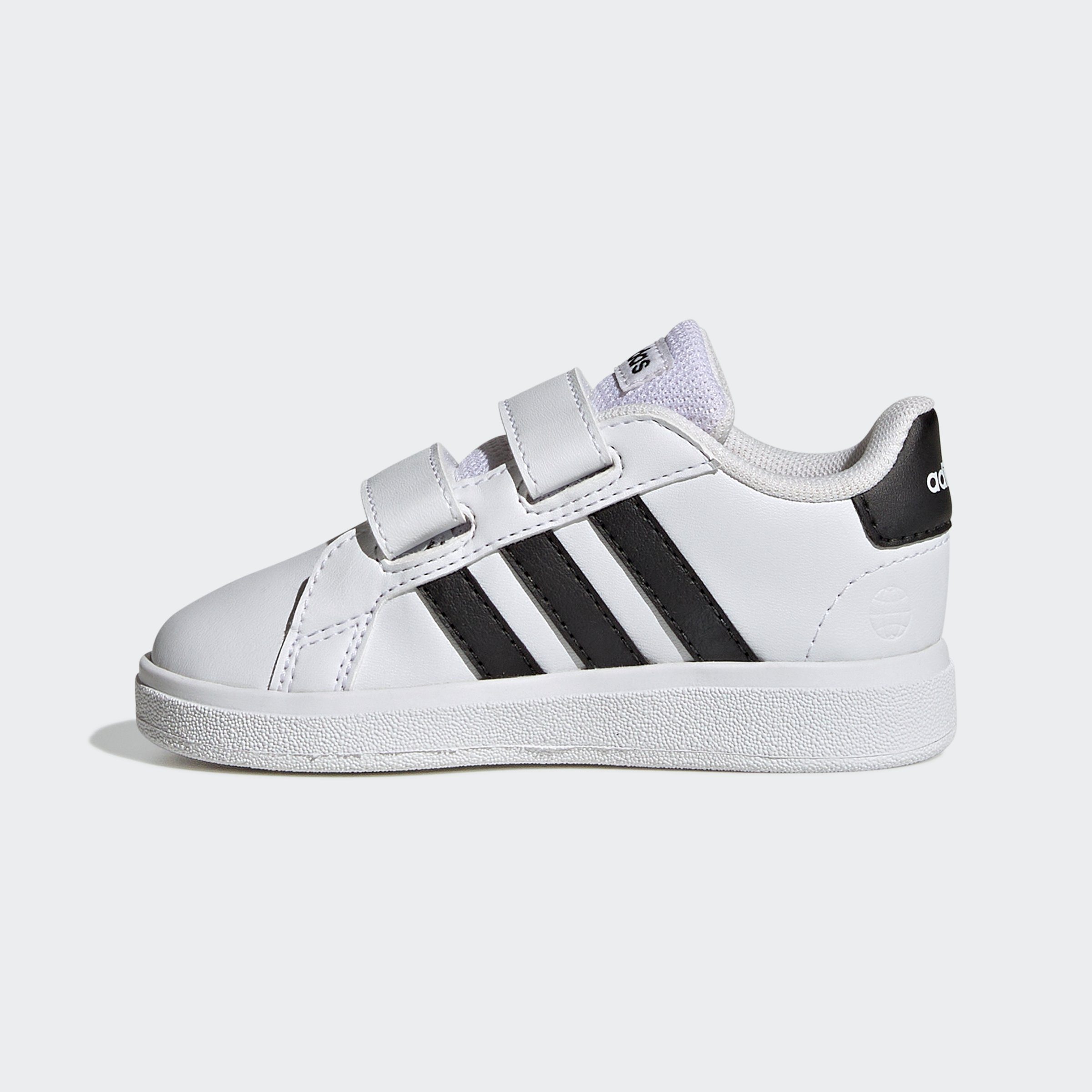 adidas Sportswear Sneakers GRAND COURT LIFESTYLE HOOK AND LOOP voor kinderen, ontwerp geïnspireerd door de adidas superstar