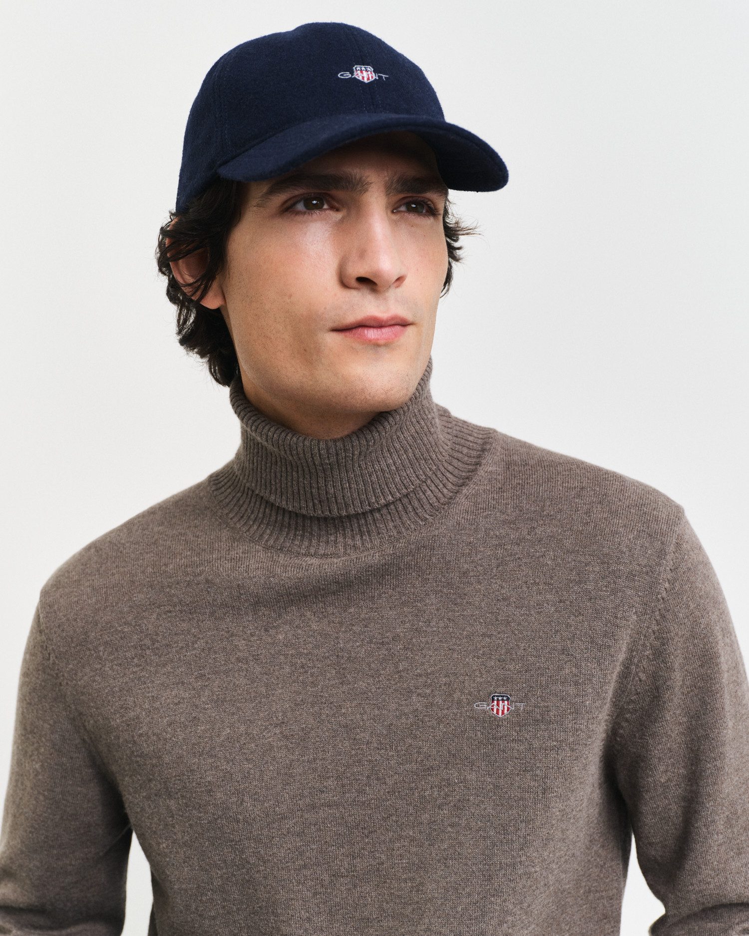 Gant Gebreide trui CTN/WO ROLLNECK Met een ronde hals