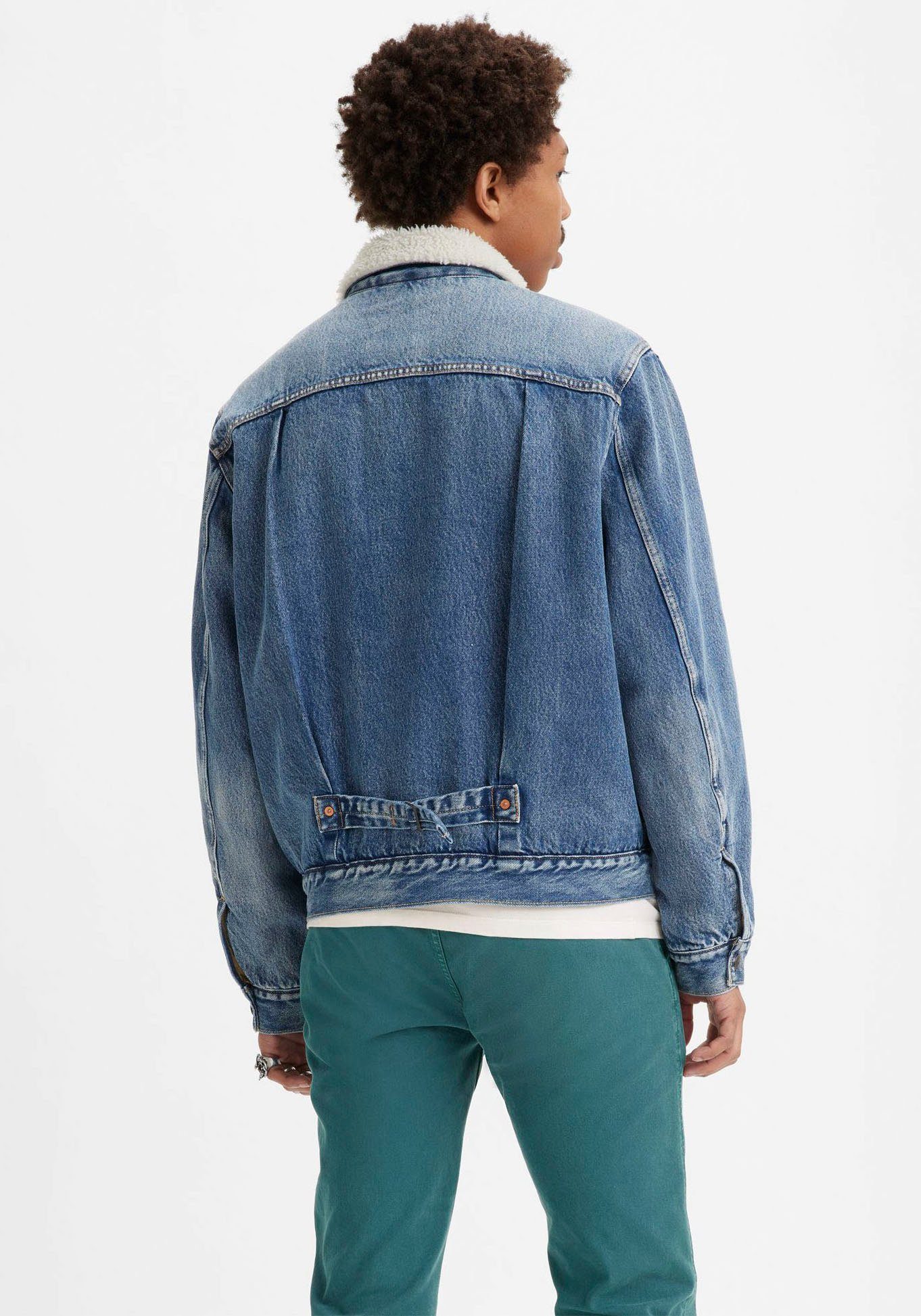Levi's® Jeansjack SHERPA TRUCKER met warm sherpa-voering