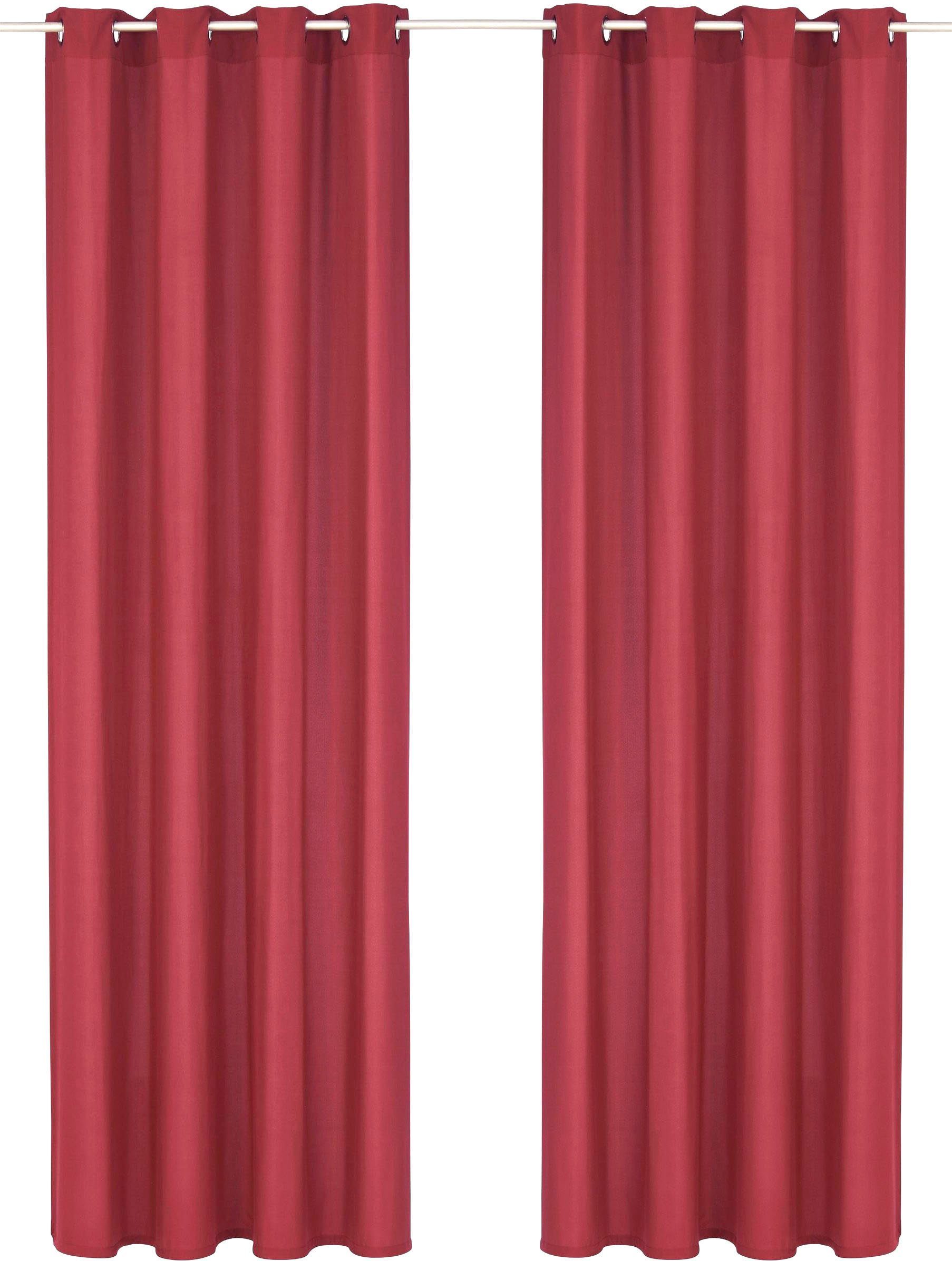my home Gordijn Raja 2-pack, bestseller, effen, modern, onderhoudsvriendelijke microvezel (2 stuks)