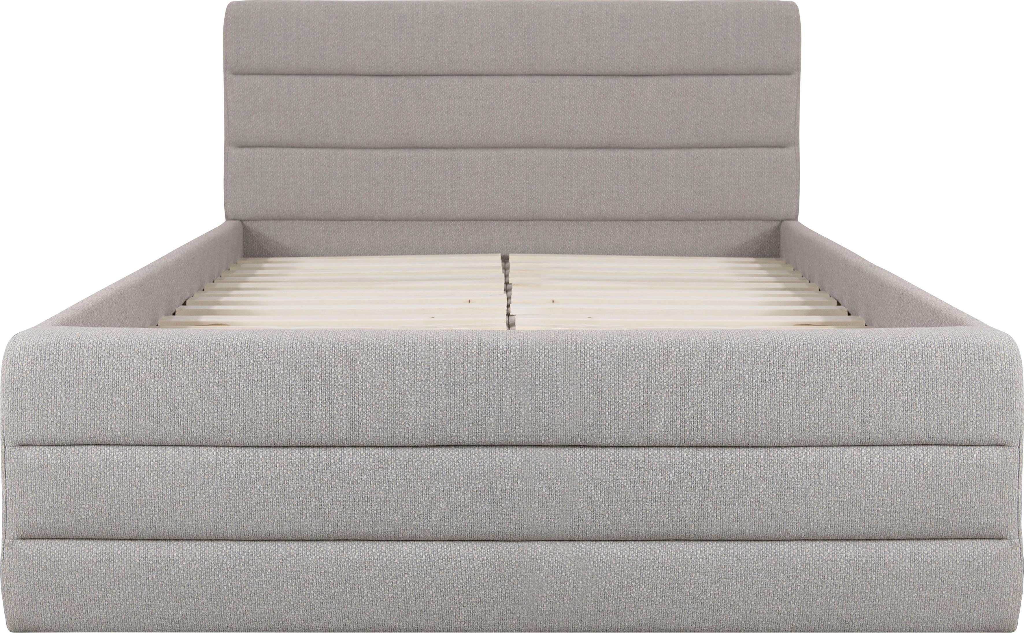 OTTO products Gestoffeerd bed Merrit Dwarsnaad in het hoofd- en voetbord, in 5 breedten, ook in 220 cm lang