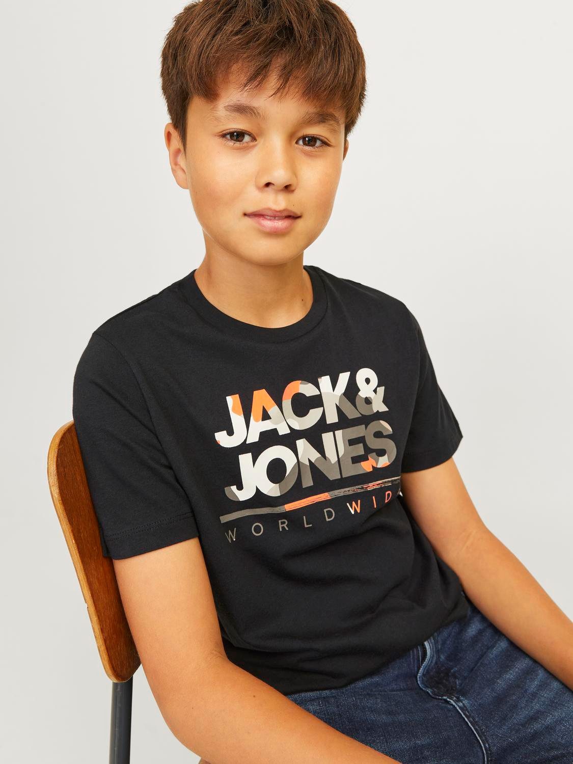 Jack & Jones Junior T-shirt JJLUKE TEE SS CREW NECK JNR
