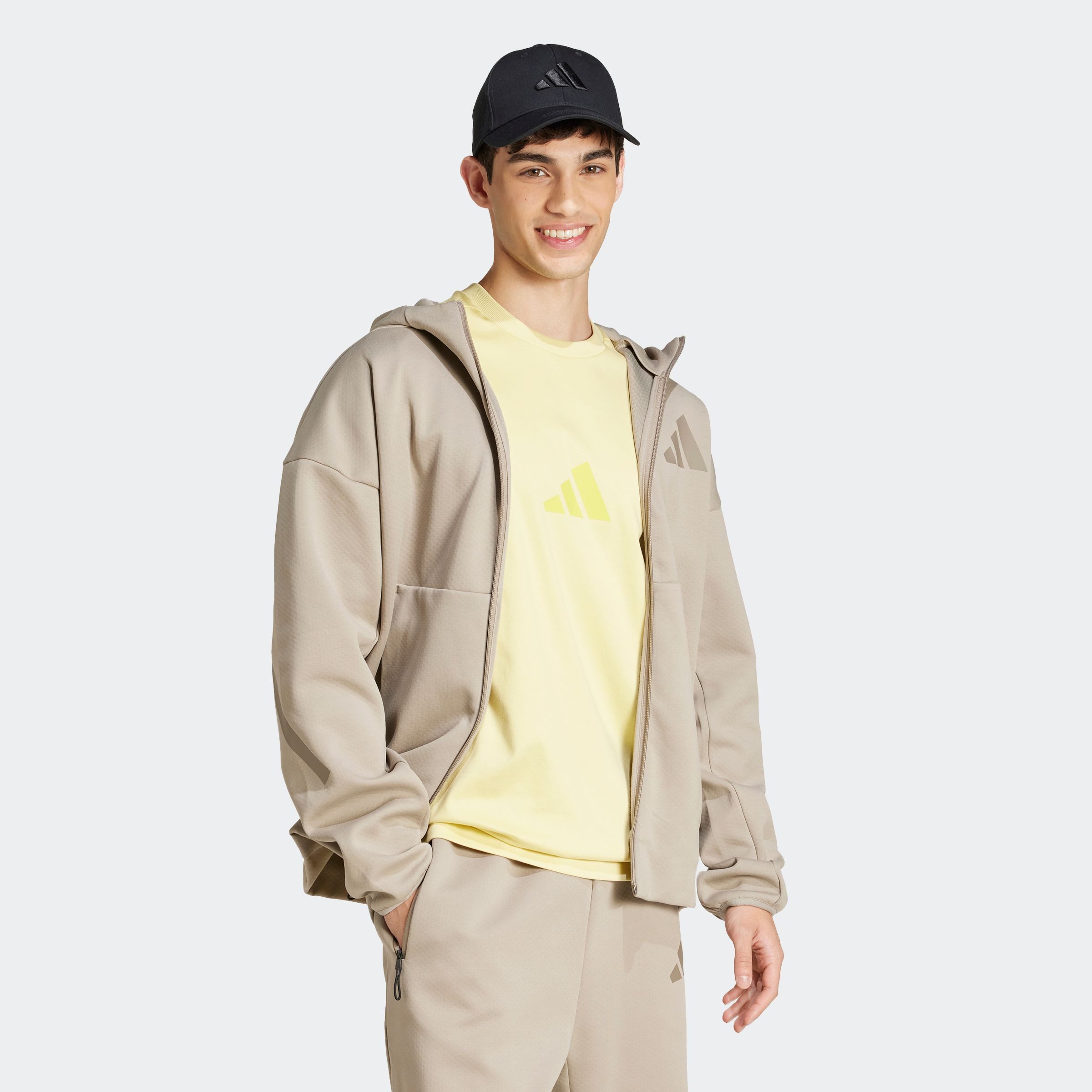 adidas Sportswear Hoodie M Z.N.E. FZ heren hoodies maat XXL beige