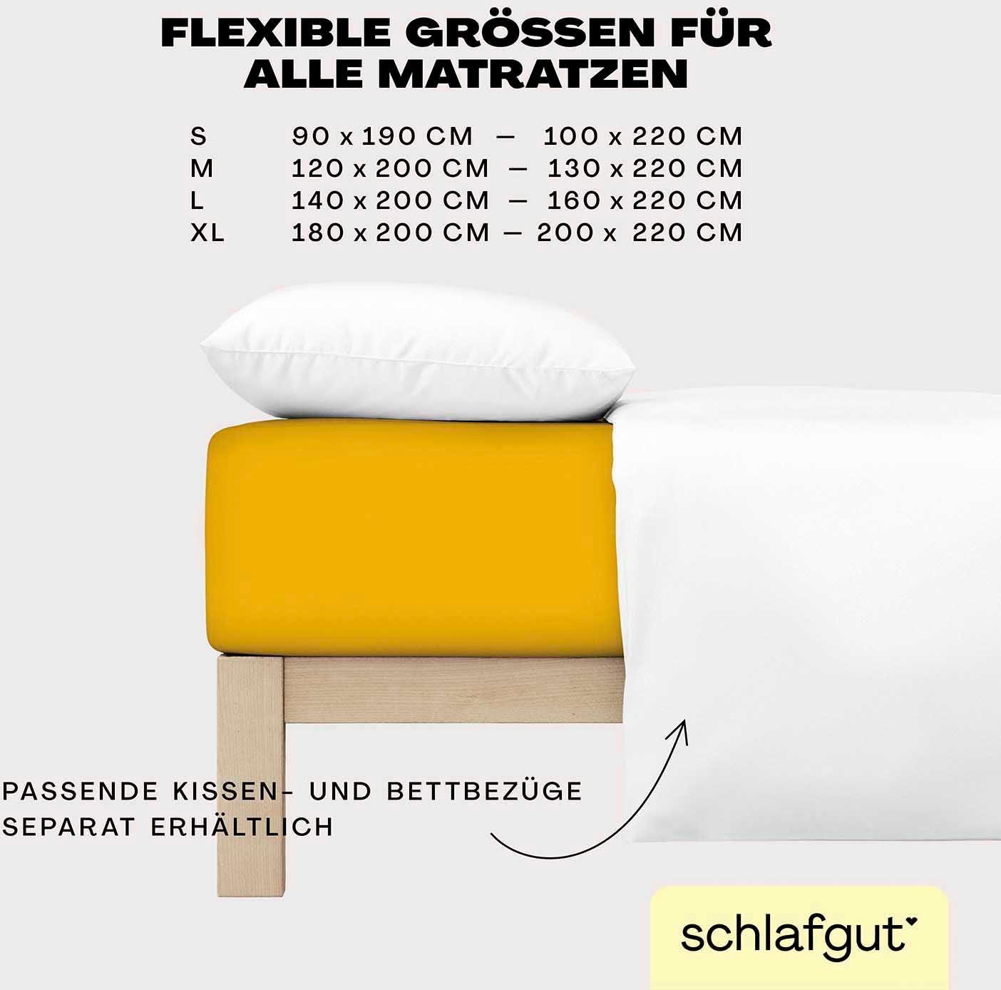 Schlafgut Hoeslaken EASY jersey elastaan MADE IN GREEN by OEKO-TEX® (1 stuk)