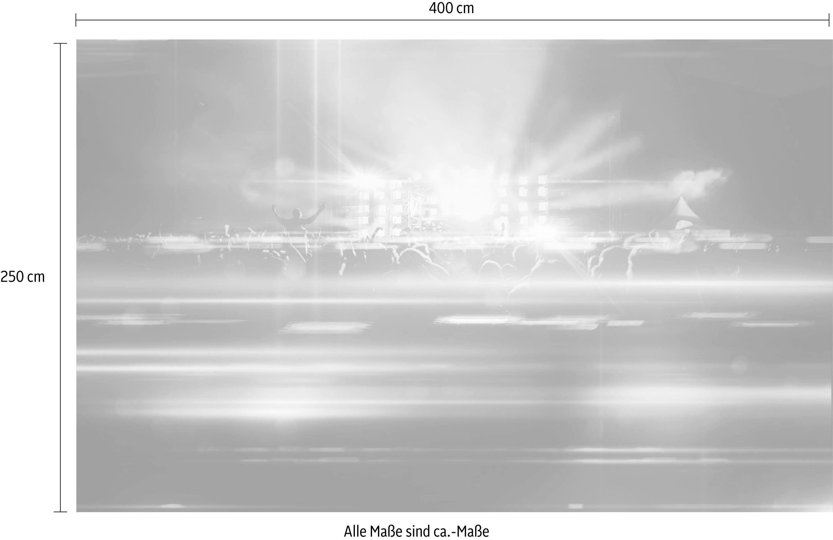 Komar Vliesbehang Digitale print vlies - Open Air Electro - Afmeting 400 x 250 cm (1 stuk)