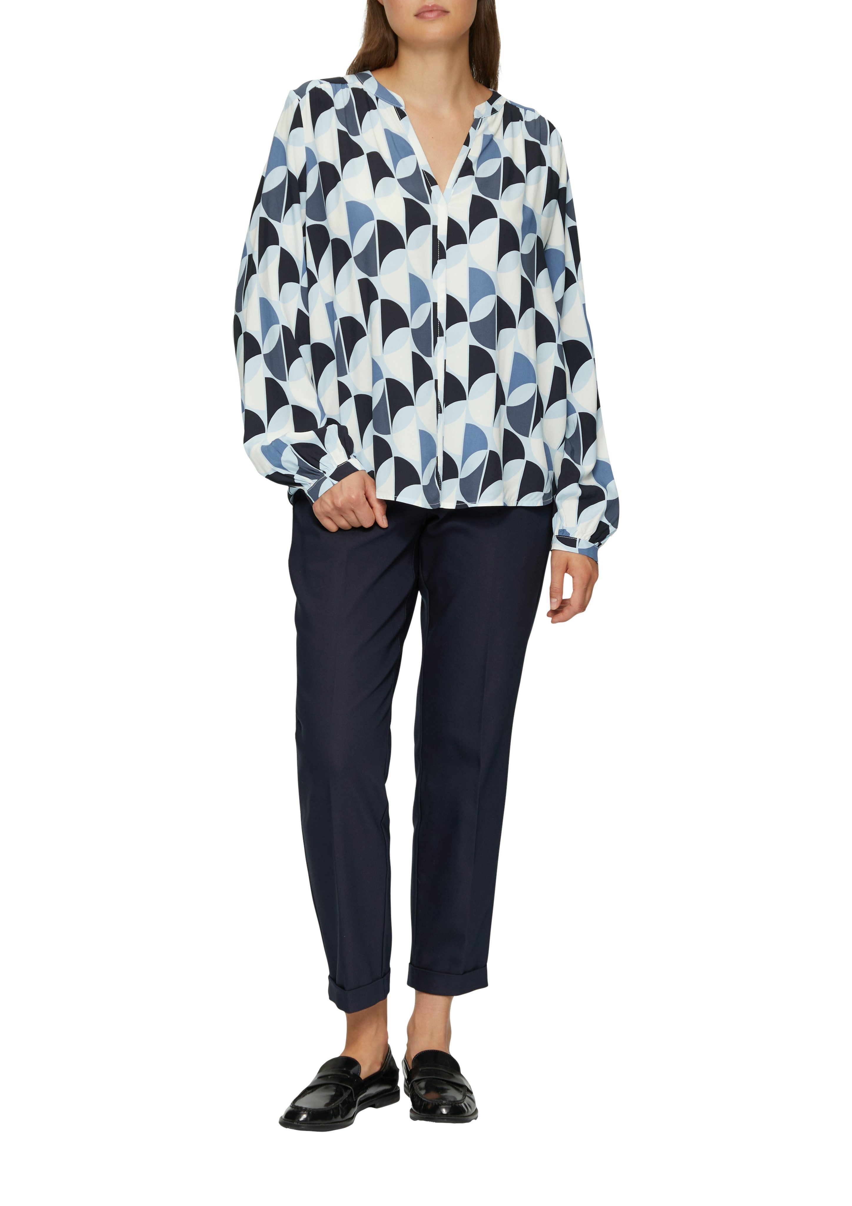 s.Oliver Blouse met lange mouwen met print all-over