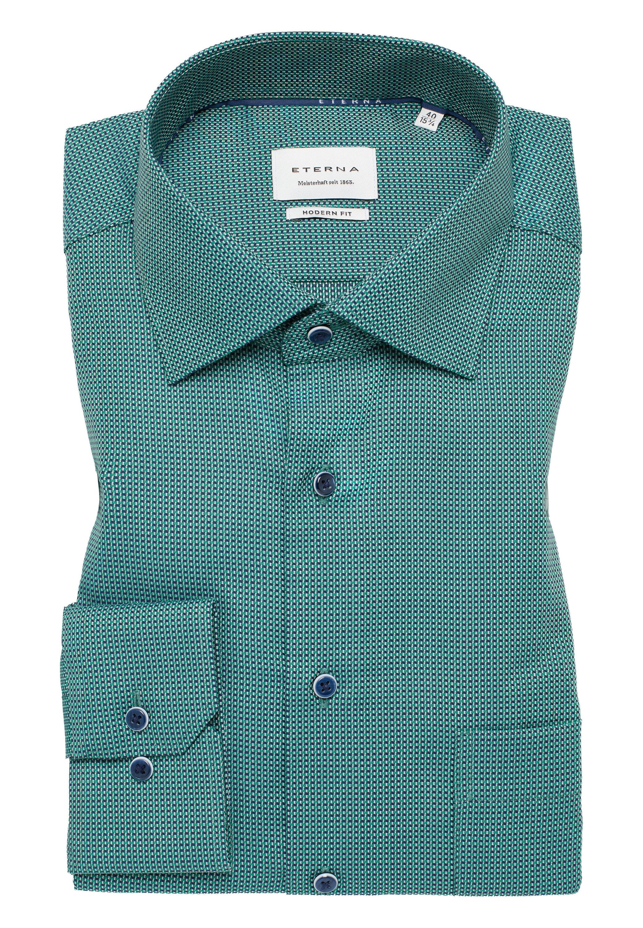 Eterna Overhemd met lange mouwen MODERN FIT NON IRON (strijkvrij)