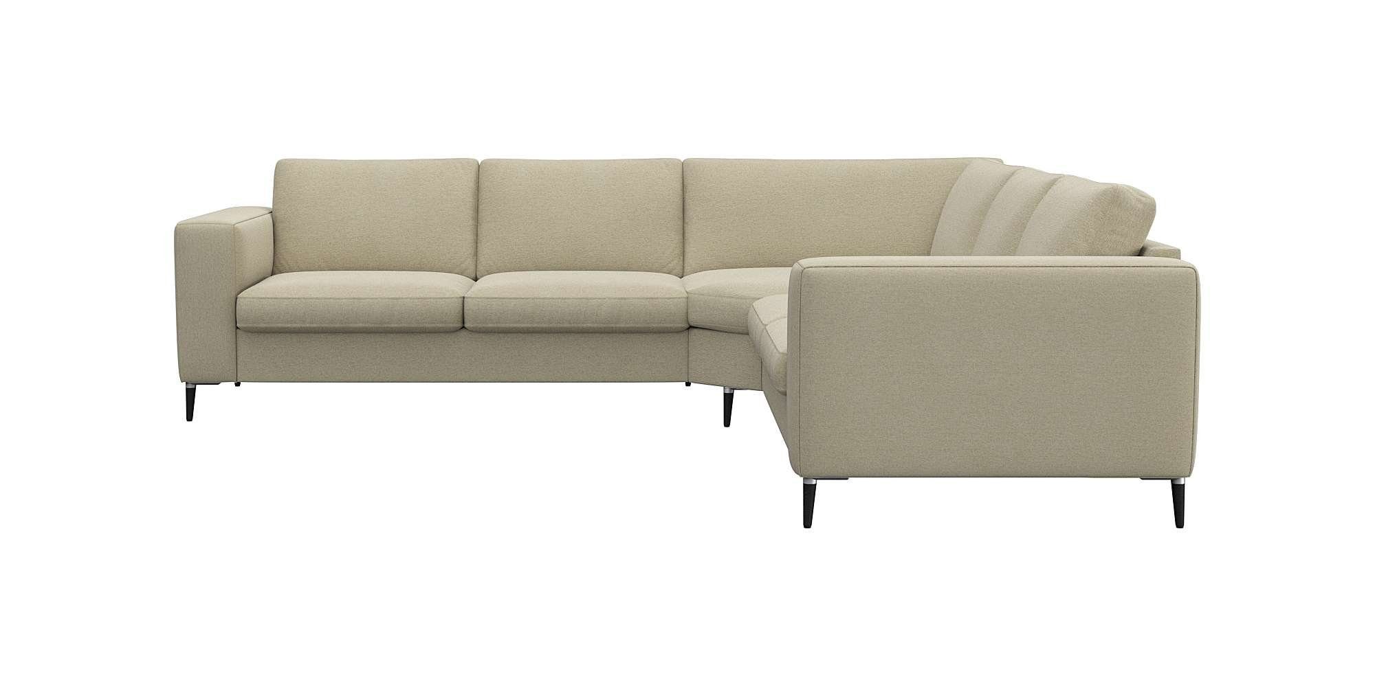 FLEXLUX Hoekbank Fiore, L-vorm, comfortabel en aangenaam door hoogwaardige zitopbouw bruin, hoekbanken