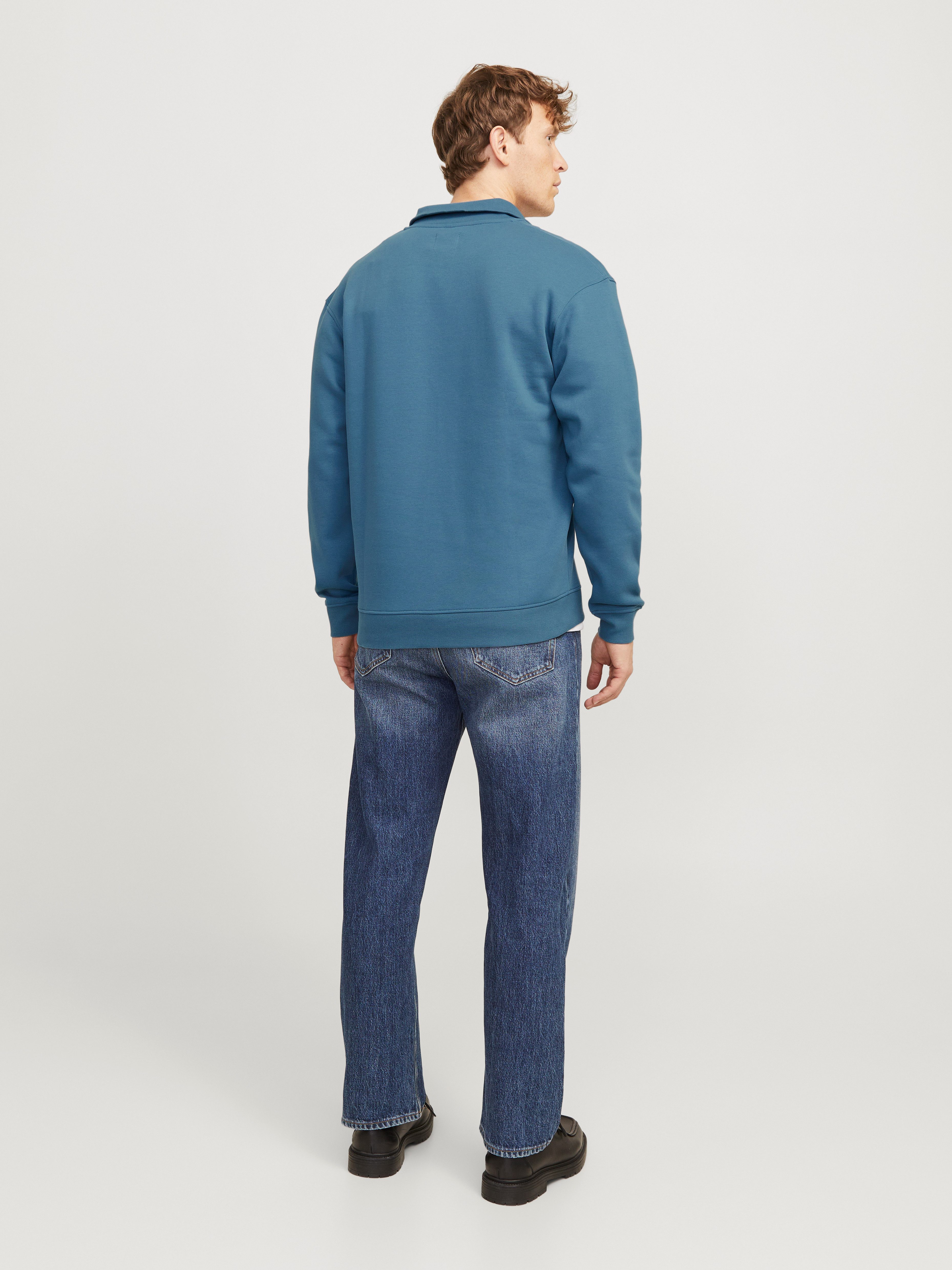 Jack & Jones Sweatshirt JJEBRADLEY SWEAT HALF ZIP NOOS