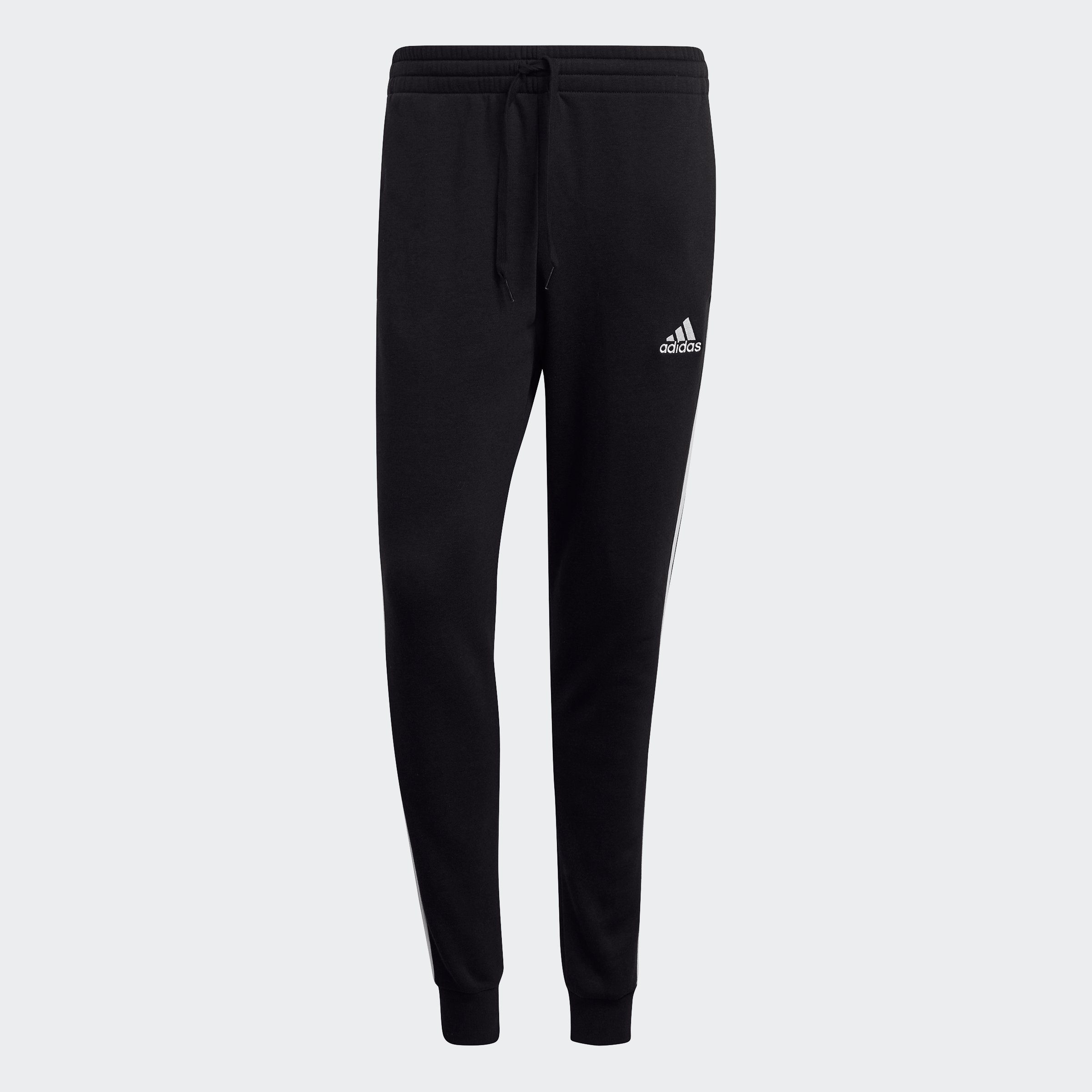 adidas Sportswear Sportbroek ESSENTIALS FLEECE FITTED 3STREPEN BROEK (1-delig)