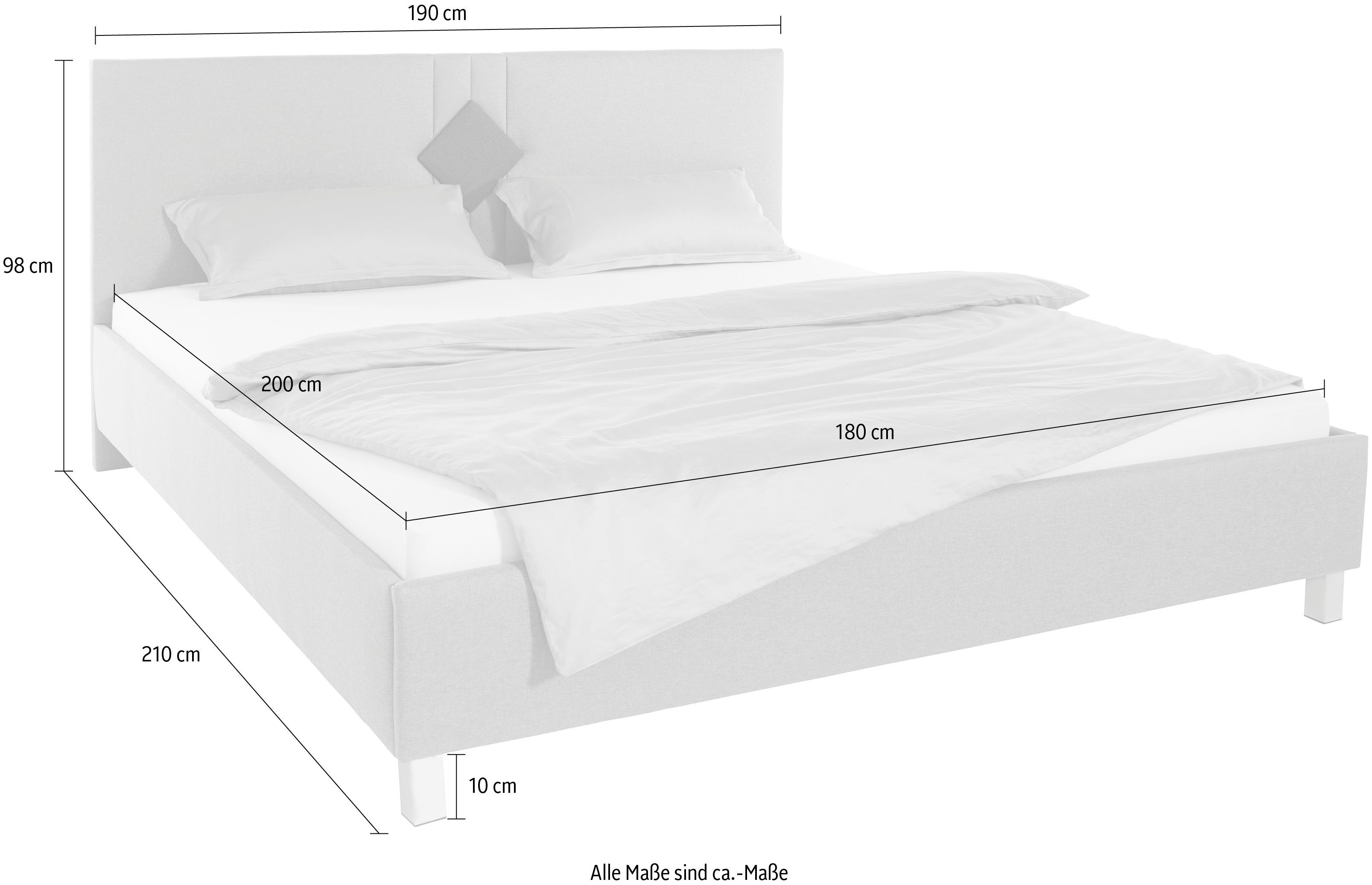 Westfalia Polsterbetten Gestoffeerd bed