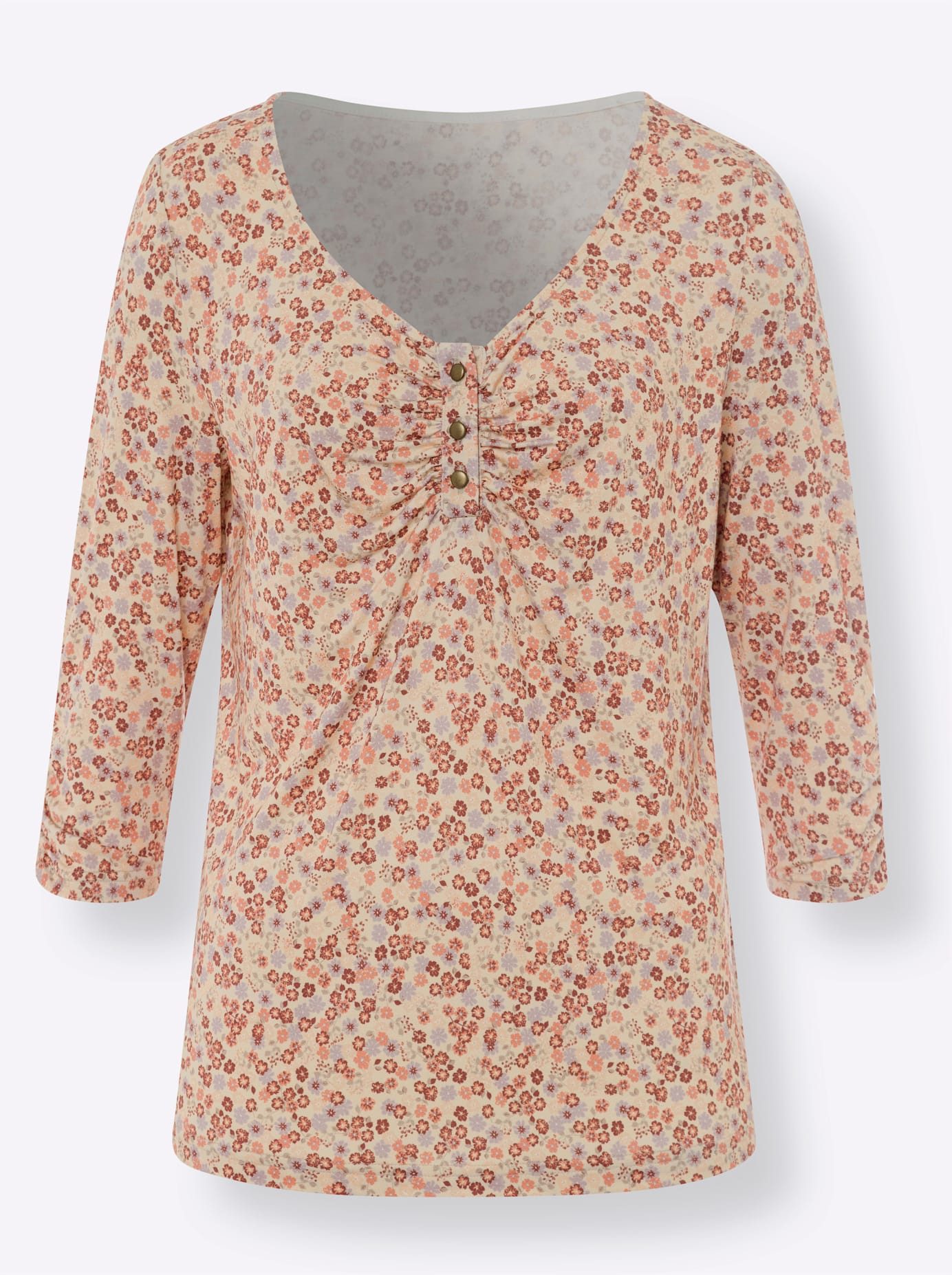 heine Shirt met 3/4 mouwen Gedessineerd shirt (1-delig)