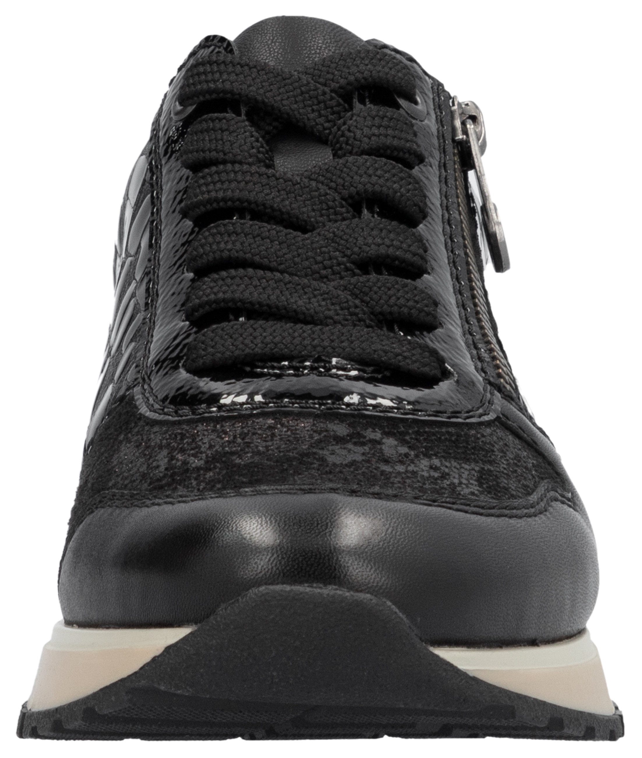 Rieker Sneakers , vrijetijdsschoen, lage schoen, veterschoen met buitenrits