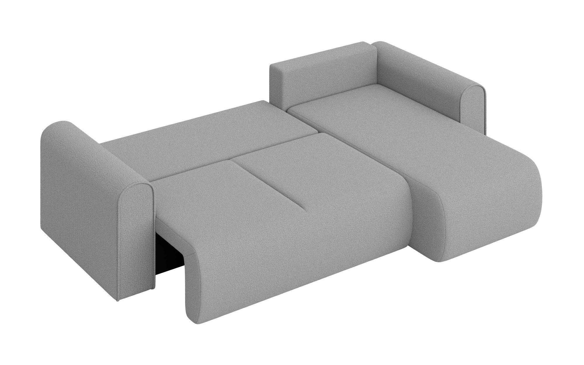 INOSIGN Hoekbank Zacharia optioneel slaapbank met opbergruimte, B/D/H 250/166/86 cm L-vorm met golfondersteuning, recamière aan beide zijden te monteren