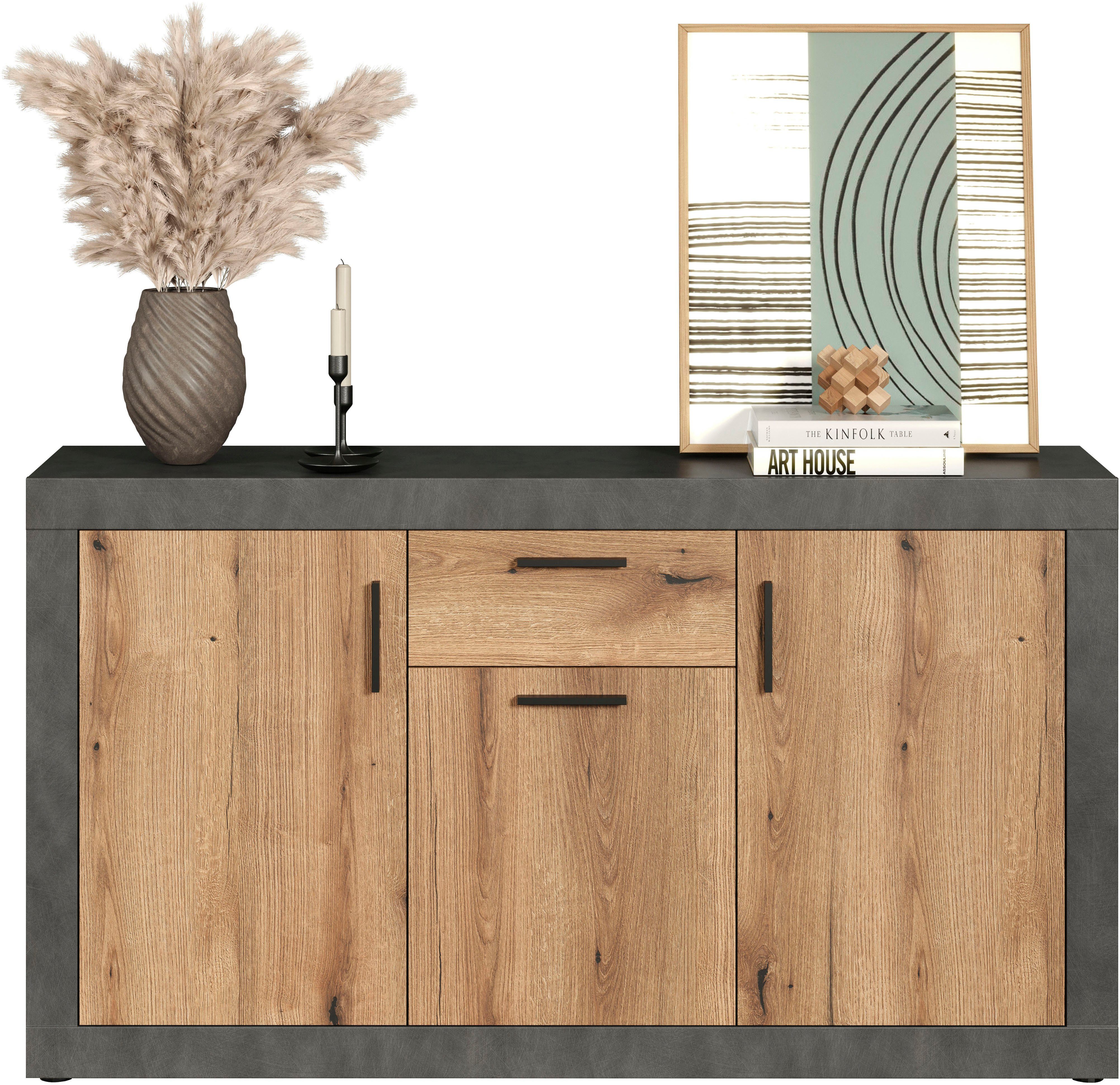 INOSIGN Dressoir Bergen Commode, flexibele opbergruimte, Breedte 149 cm (1 stuk)