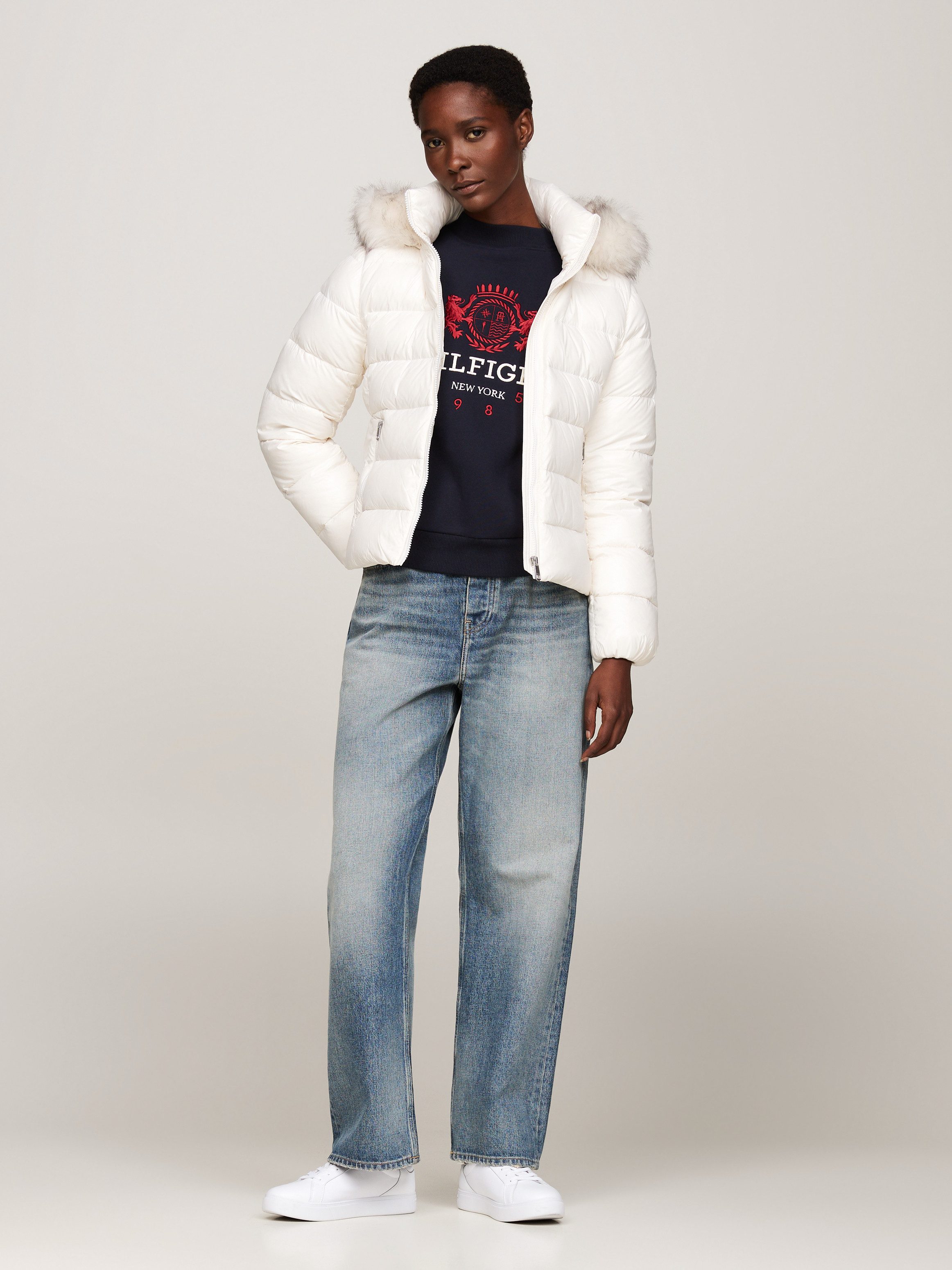 Tommy Hilfiger Gewatteerde jas met gestempeld logo