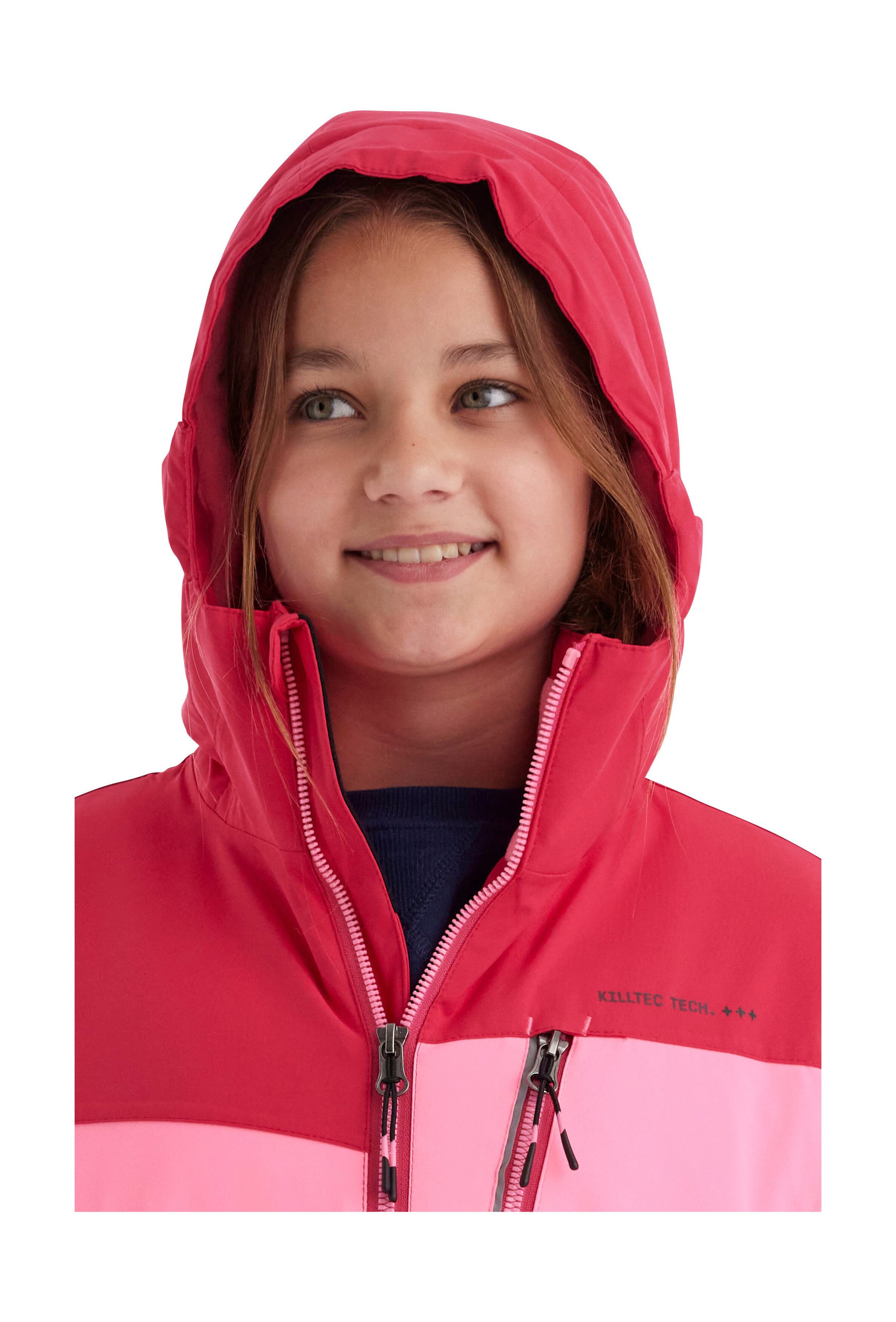 Killtec Outdoorjack KOW 170 GRLS JCKT Functionele jack met capuchon en sneeuwvang, waterdicht